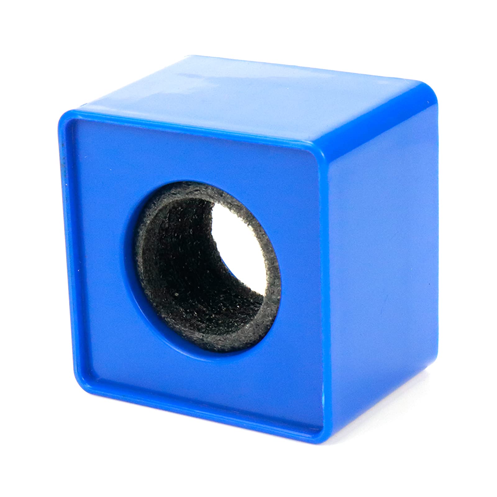 Dahszhi 2Pcs Cube Microphone Stands,Microphone Square Interview Logo Flag Station,Blue