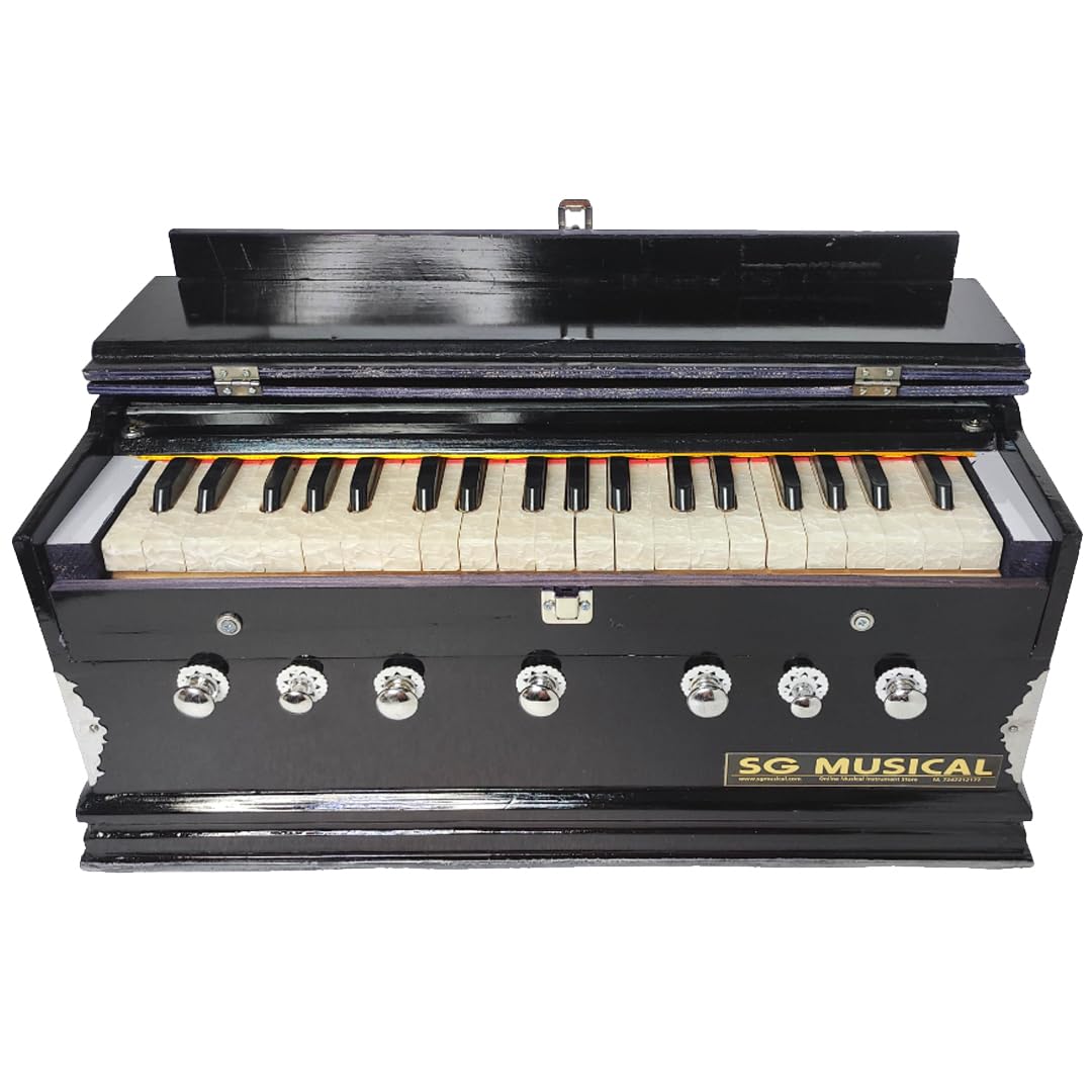 7 Stopper 3 1/4 Octive,Double Bellow,39 Keys Harmonium Sg Musical Indian Musical Instruments