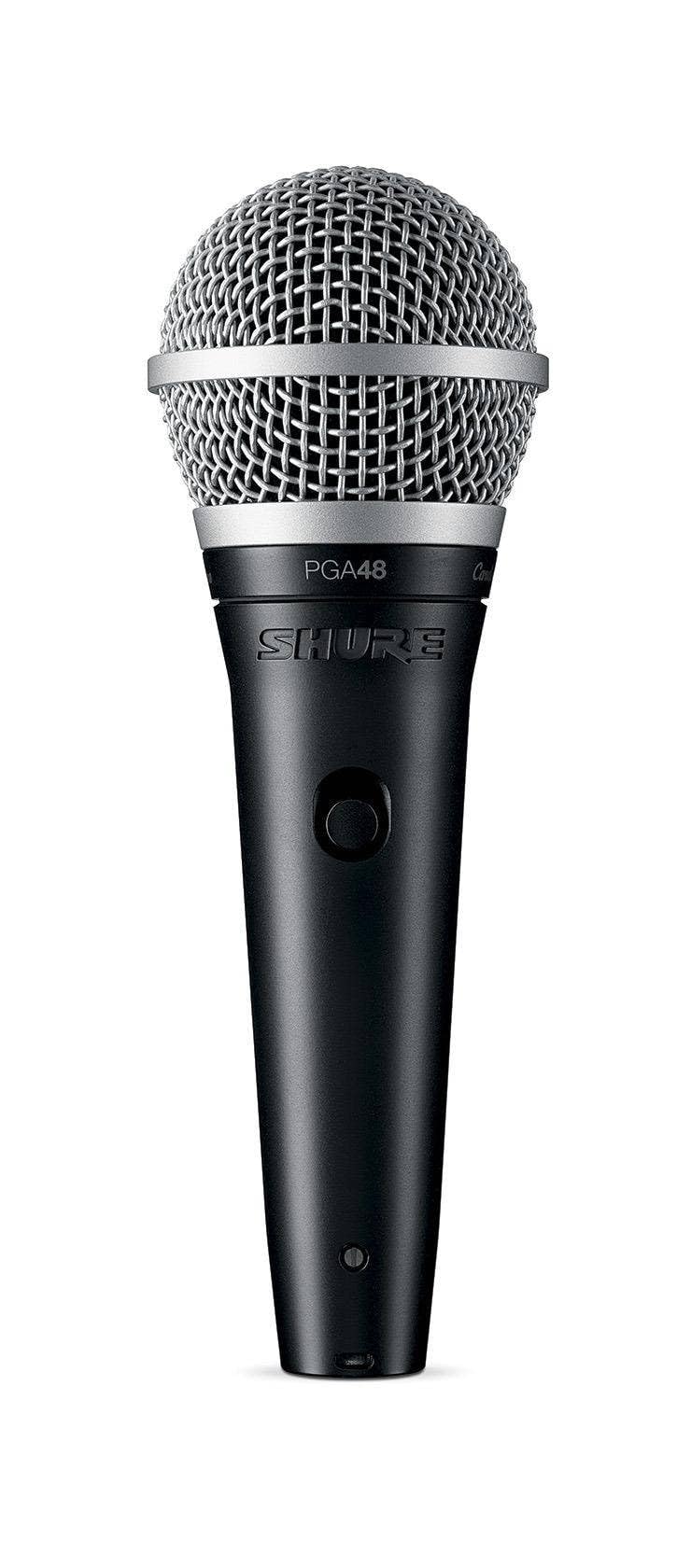 Shure PGA48 Dynamic Microphone - Handheld Mic for Vocals with Cardioid Pick-up Pattern, Discrete On/Off Switch, 3-pin XLR Connec