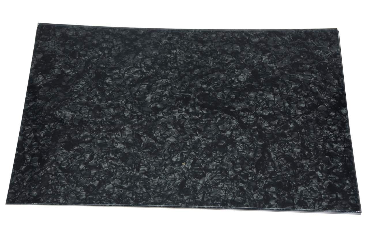 Dopro Blank Guitar Bass Pickguard Material Scratch Plate Material Sheet 290X431Mm Black Pearl