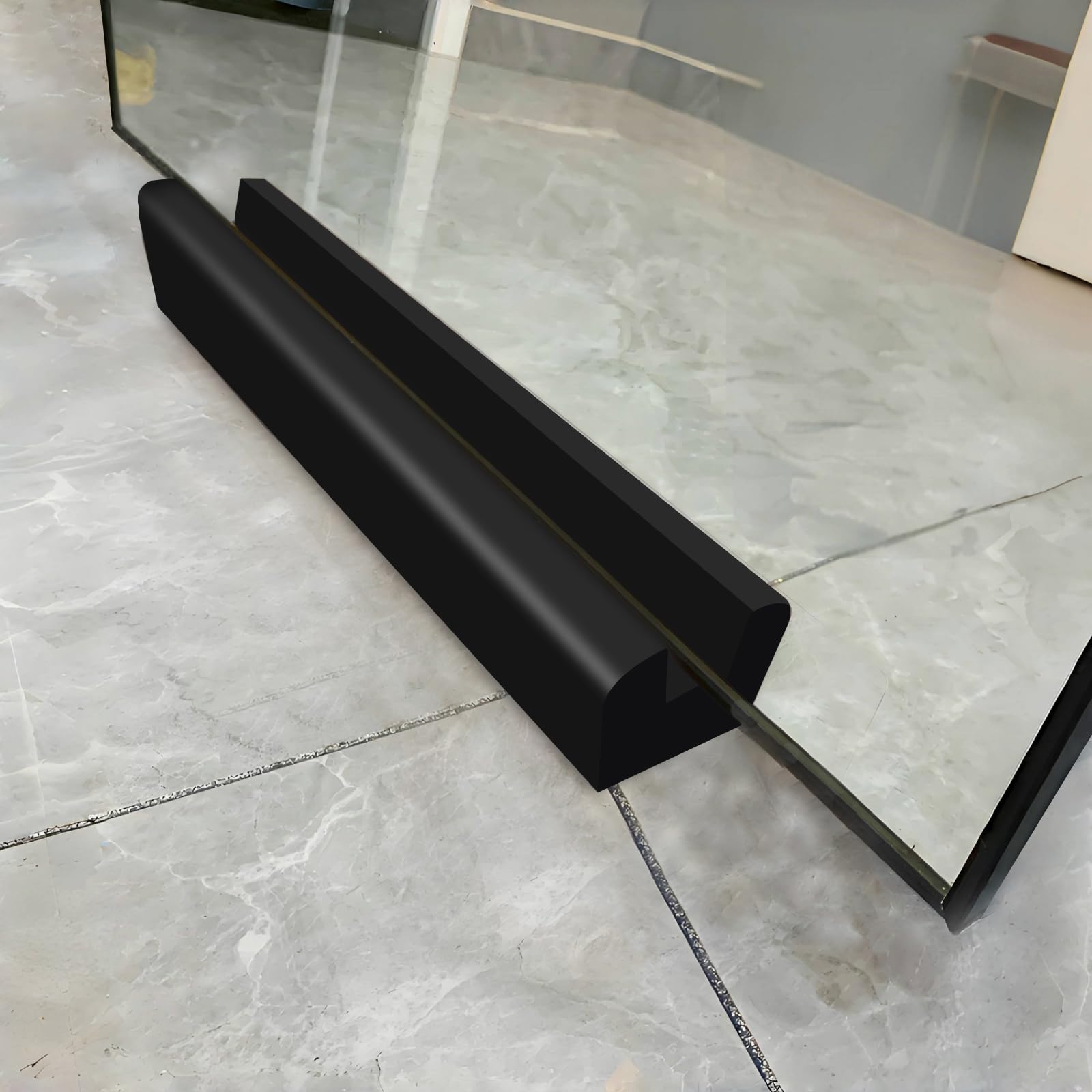 DSMKJT Solid Wood Large Floor Mirror Stand for Full Length Mirror with Stand- Anti-Slip, Suitable for Mirror Frames-Black