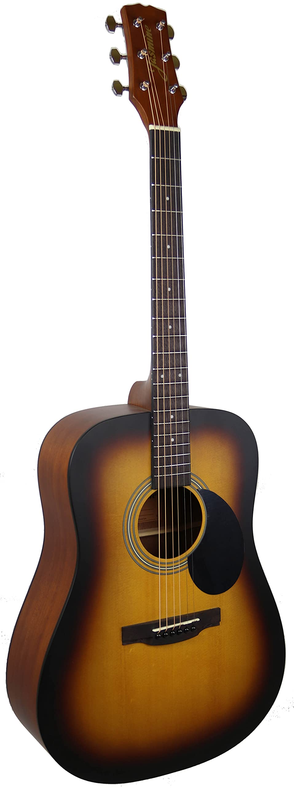Jasmine 6 String Acoustic Guitar, Right, Matte Sunburst, (S35-SB)