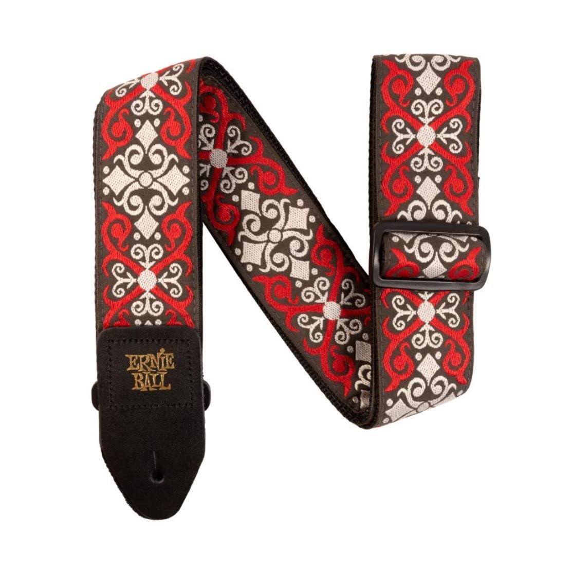Ernie Ball Jacquard Guitar Strap, Red Trellis (P04695)