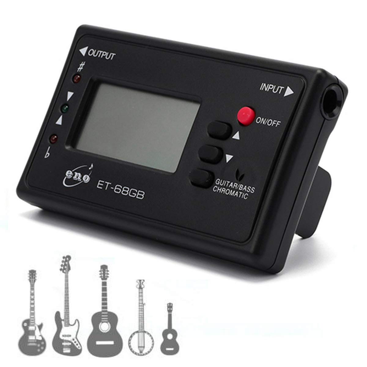 Ayevision Chromatic Tuner For Guitar Electric Bass Mandolin Ukulele Violin Banjo Cello