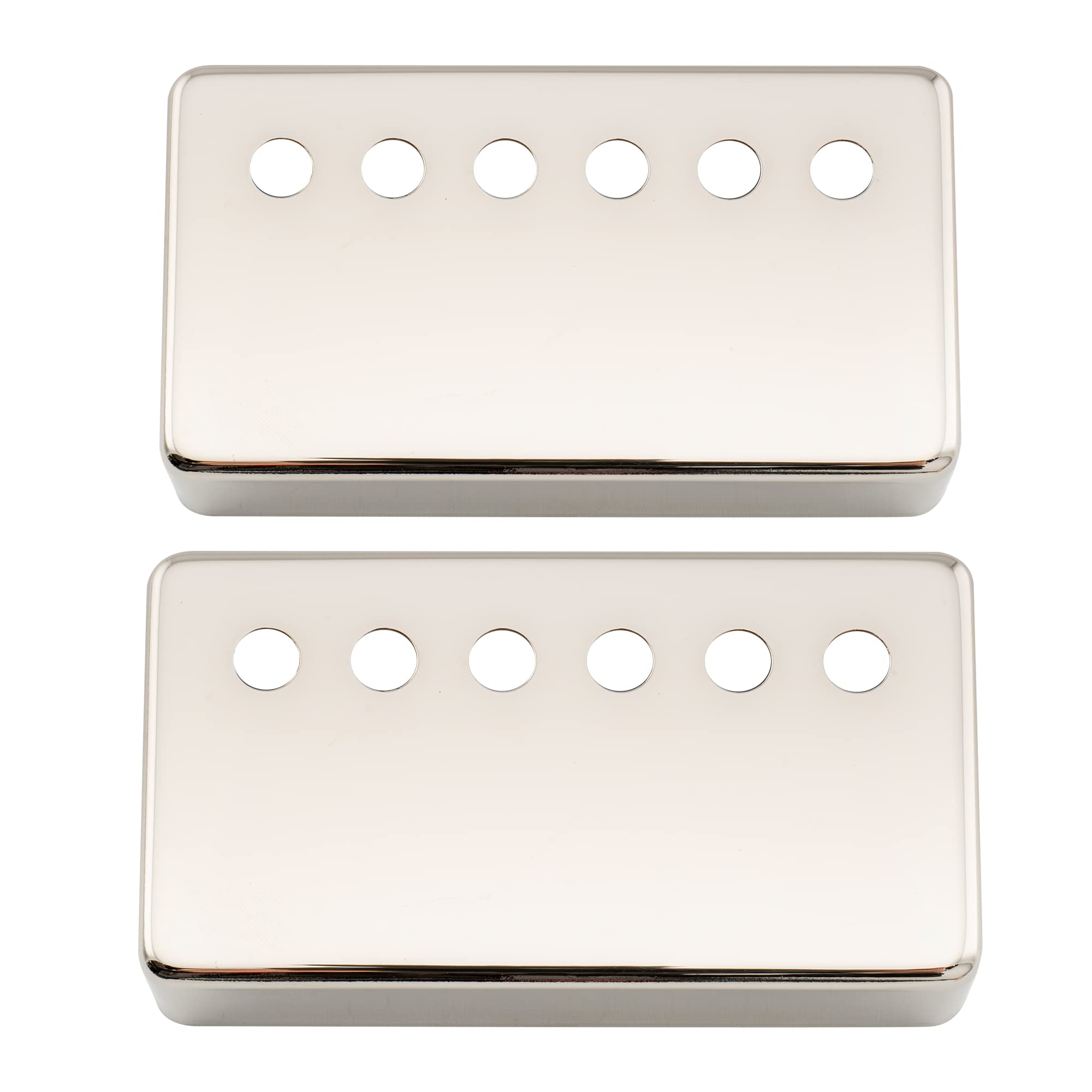 Musiclily Pro 49.2Mm Nickel Silver Alloy Humbucker Pickup Covers Set For American Made Electric Guitar, Nickel (Set Of 2)