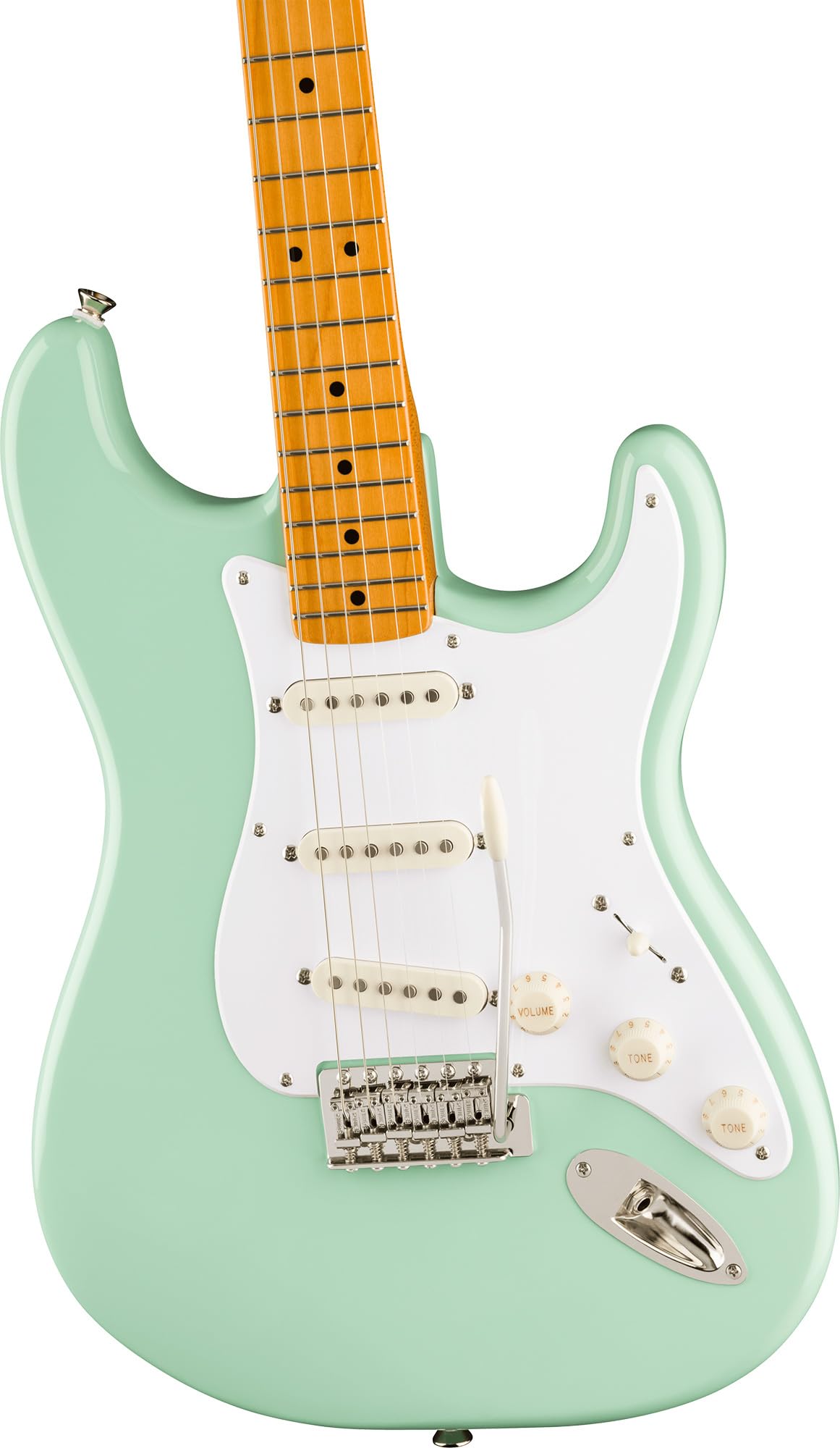 Fender Squier Classic Vibe '50s Stratocaster - Surf Green Bundle with Gig Bag, Cable, Tuner, Strap, Strings, Picks, and Austin B
