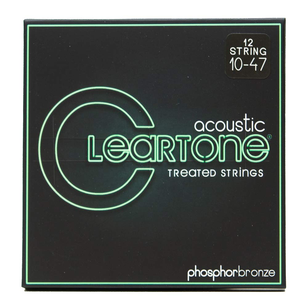 Cleartone Phosphor Bronze Acoustic Guitar Strings (10-47 12-String)