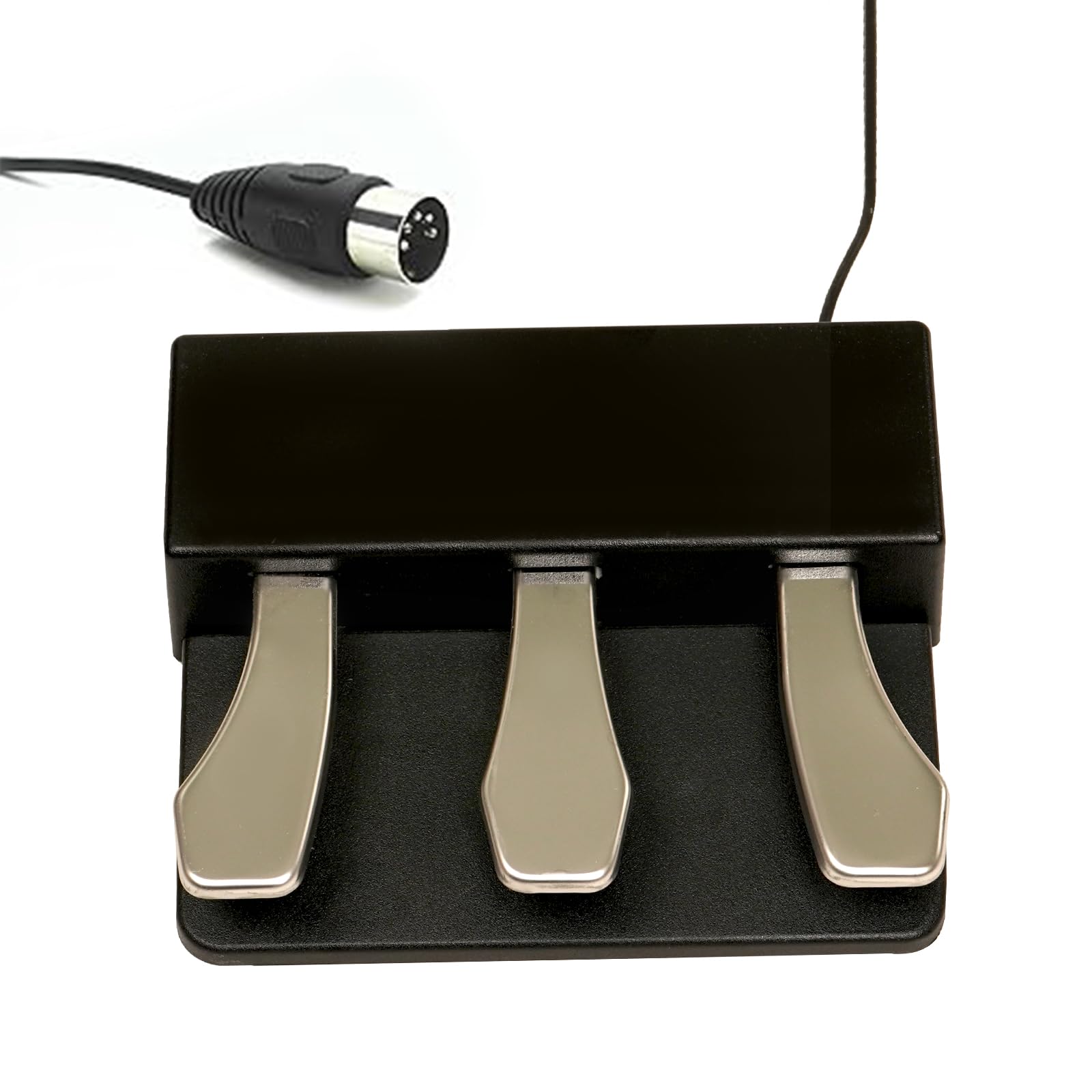 Kadence Triple Sustain Pedal-Universal for Electronic Keyboards Digital Pianos, Electric piano, MIDI Keyboards and Synthesizer
