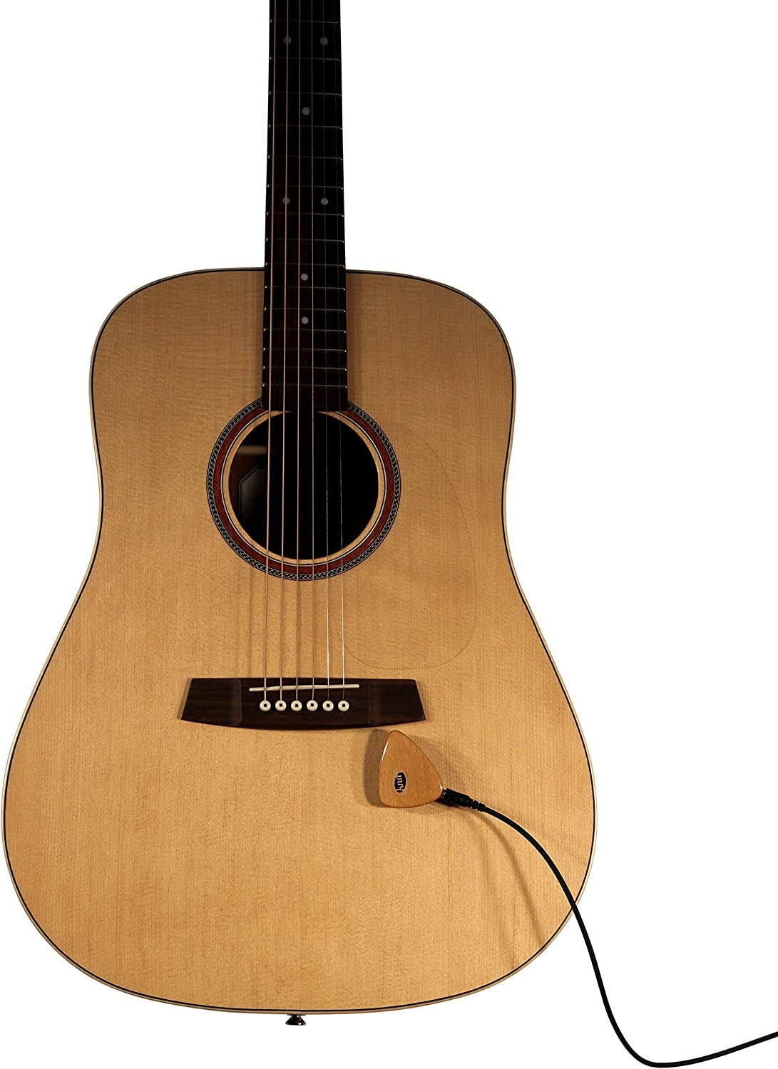 Kna Pickups, 1/4'' To 1/8 Cable Universal Stick-On Piezo Acoustic Instrument Pickup (Ap-1)