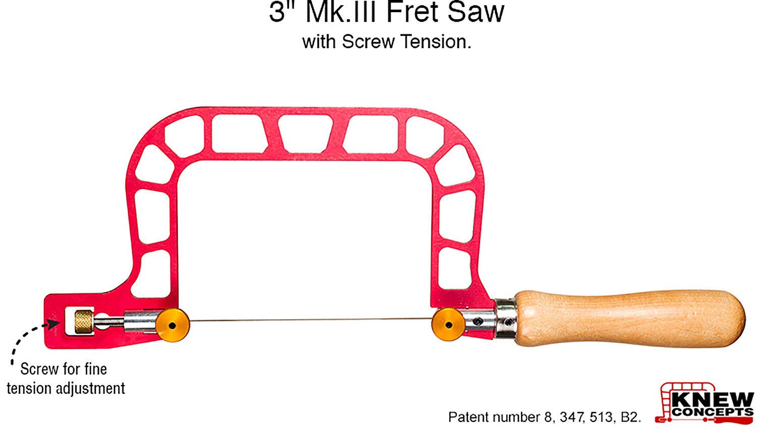 Knew Concepts 3    Mk.III Fret Saw With Screw Tension