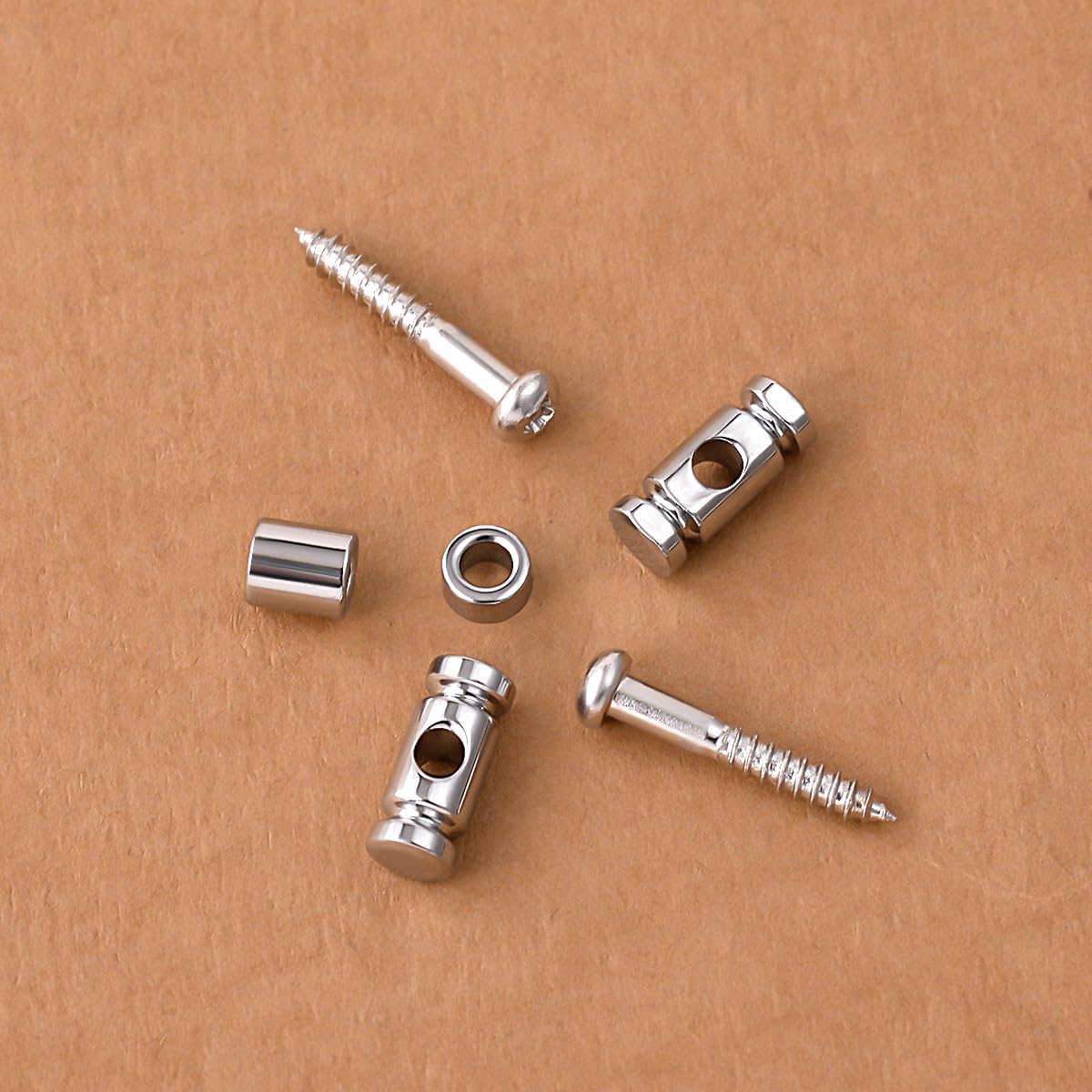 Guyker Guitar Roller String Retainers(Set of 2) - String Guide, Strings Trees Replacement Part for Electric Guitars, SR1 Chrome