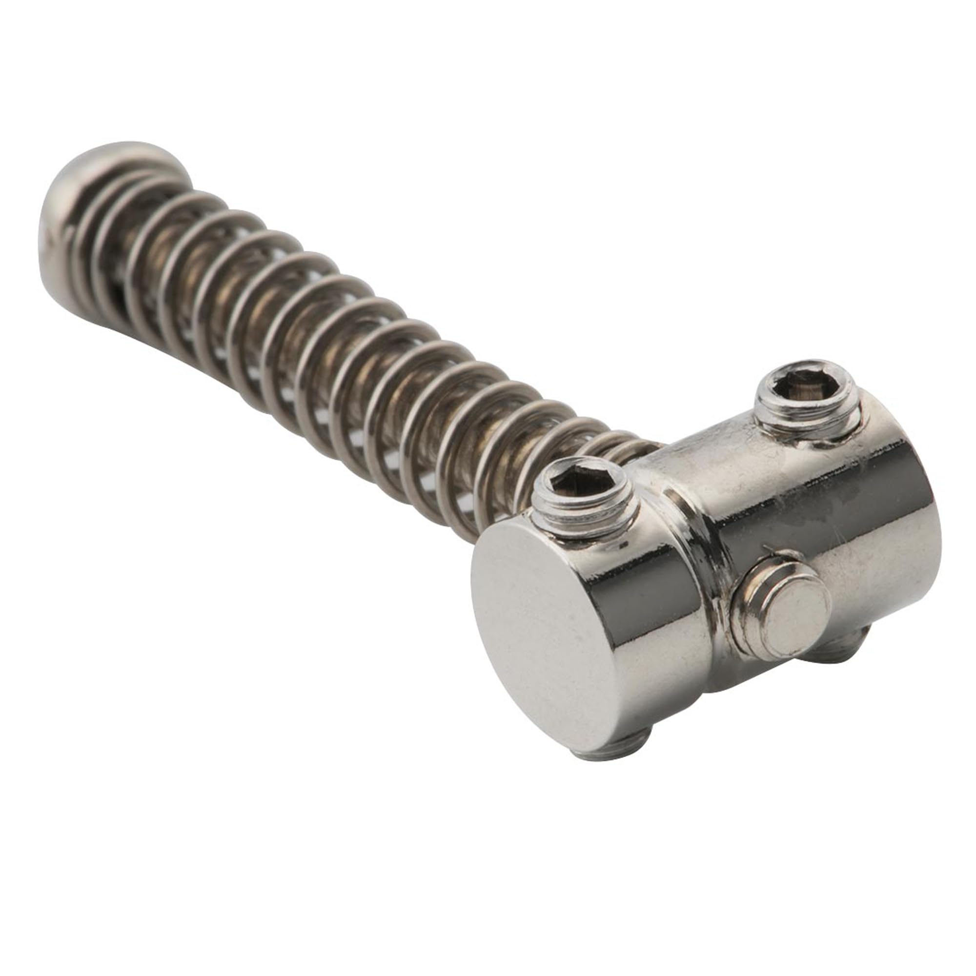 Musiclily Pro 10.8mm Small Barrel Steel Saddles Round Bridge Saddles for Fender Squier Telecaster Tele Style Electric Guitar, Ni