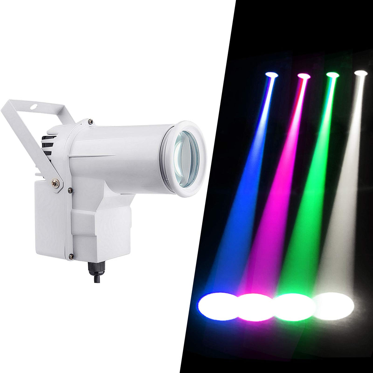 12W Rgbw Dmx Pinspot Light Disco Ball Spotlight, Disco Ball Lights Pinspot Led Dmx Spot Light, Led Pinspots Narrow Beam Spotligh