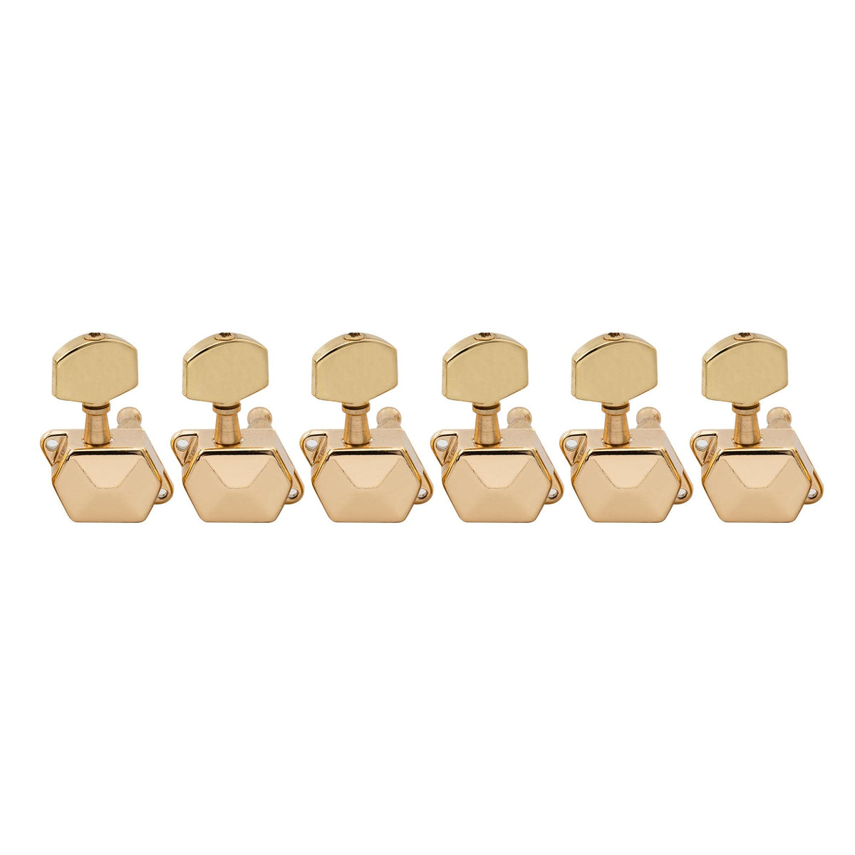 Musiclily Pro 6 In Line Semi Closed Guitar Tuners Tuning Machines Set For Fender Stratocaster Telecaster Electric Guitar Right H