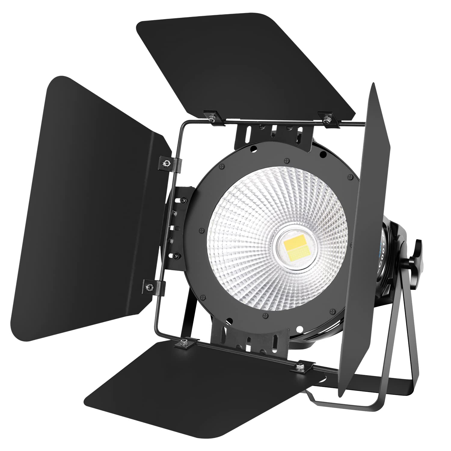 BETOPPER White Stage Par Lights w/Barndoor Professional 100W COB Spotlight Bright DJ Light Strobe Lighting for Church,Parties,We