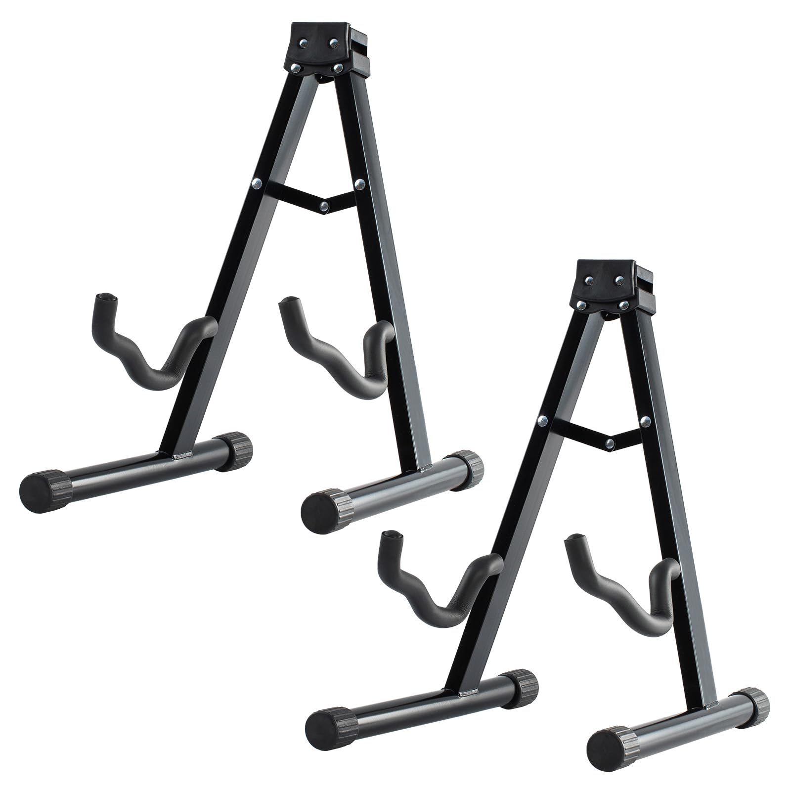 Mosen Guitar Stand, 2 Pack Foldable A-Frame Guitar Stand With Non-Slip Rubber And Foam Arms For Acoustic Classical And Electric