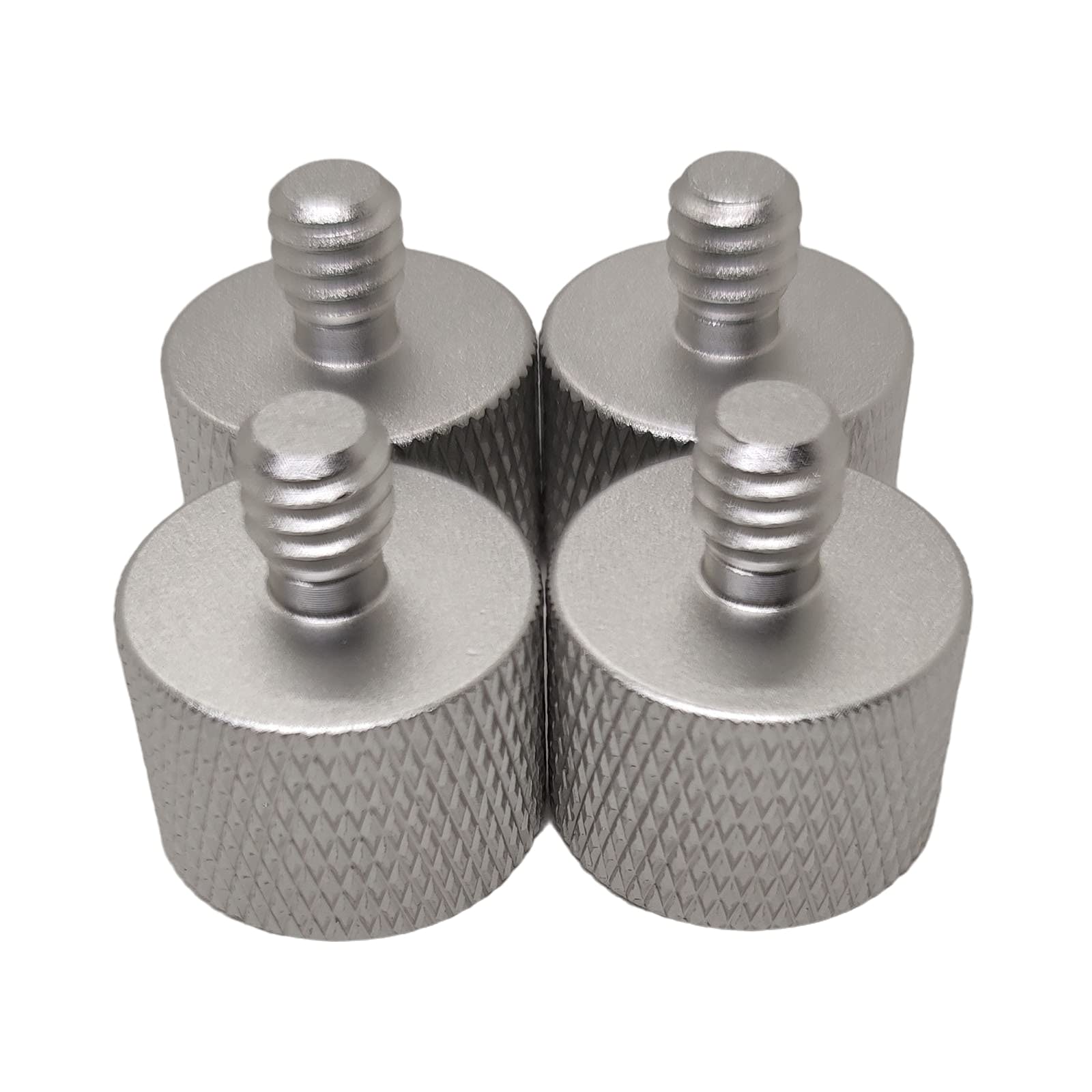Rikavim 4pcs Mic Stand Adapter 5/8-27 Female to 1/4 Male Screw Thread Adapter Tripod Screw Adapter For Camera Monitor Microphone