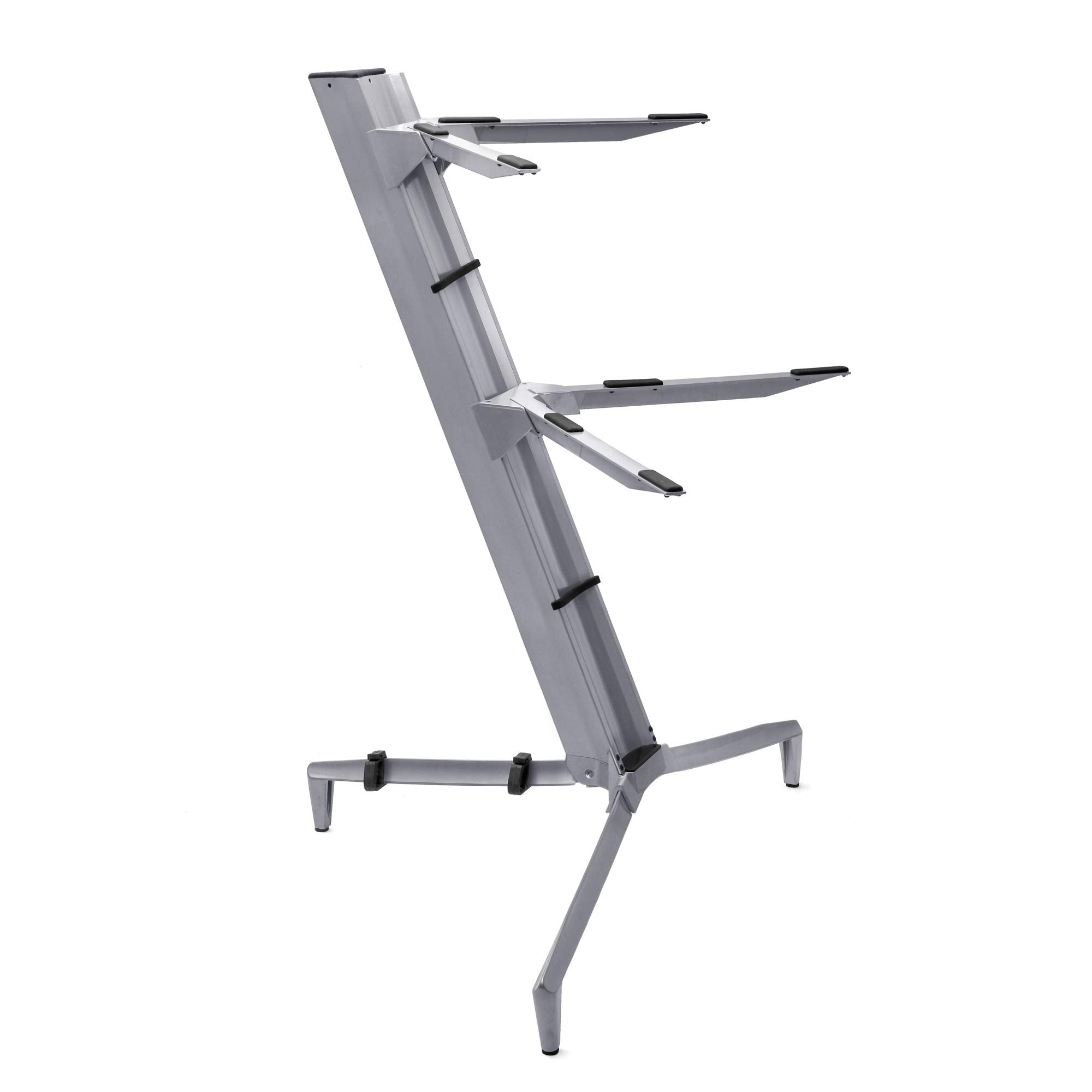 Powerpak Ks-80A 1M/40In Two-Tier Aluminum Alloy Portable Column Professional Electronic Keyboard Stand/Piano Stand With Carry Ba