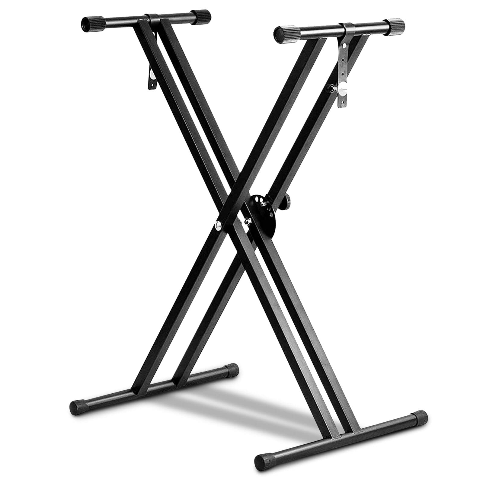 Techtest Heavy-Duty Adjustable Keyboard Stand, Double X Dual Braced With Locking Straps For Ultimate Stability, Piano Keyboard R