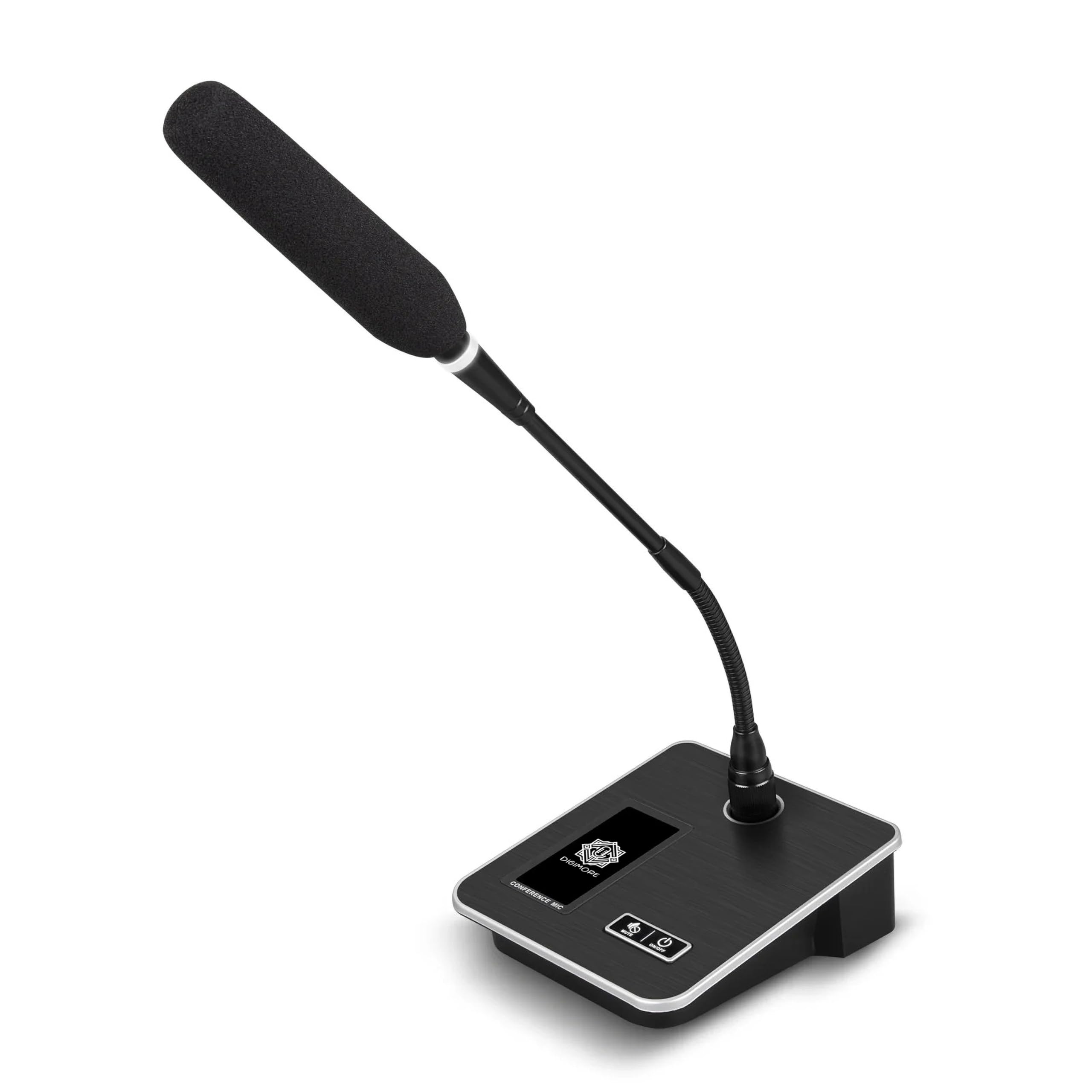Digimore Wired Gooseneck Microphone System With 1-Touch Mute | 24 Adjustable Desktop Mic | Cardioid Pickup | Xlr Output  Ideal F