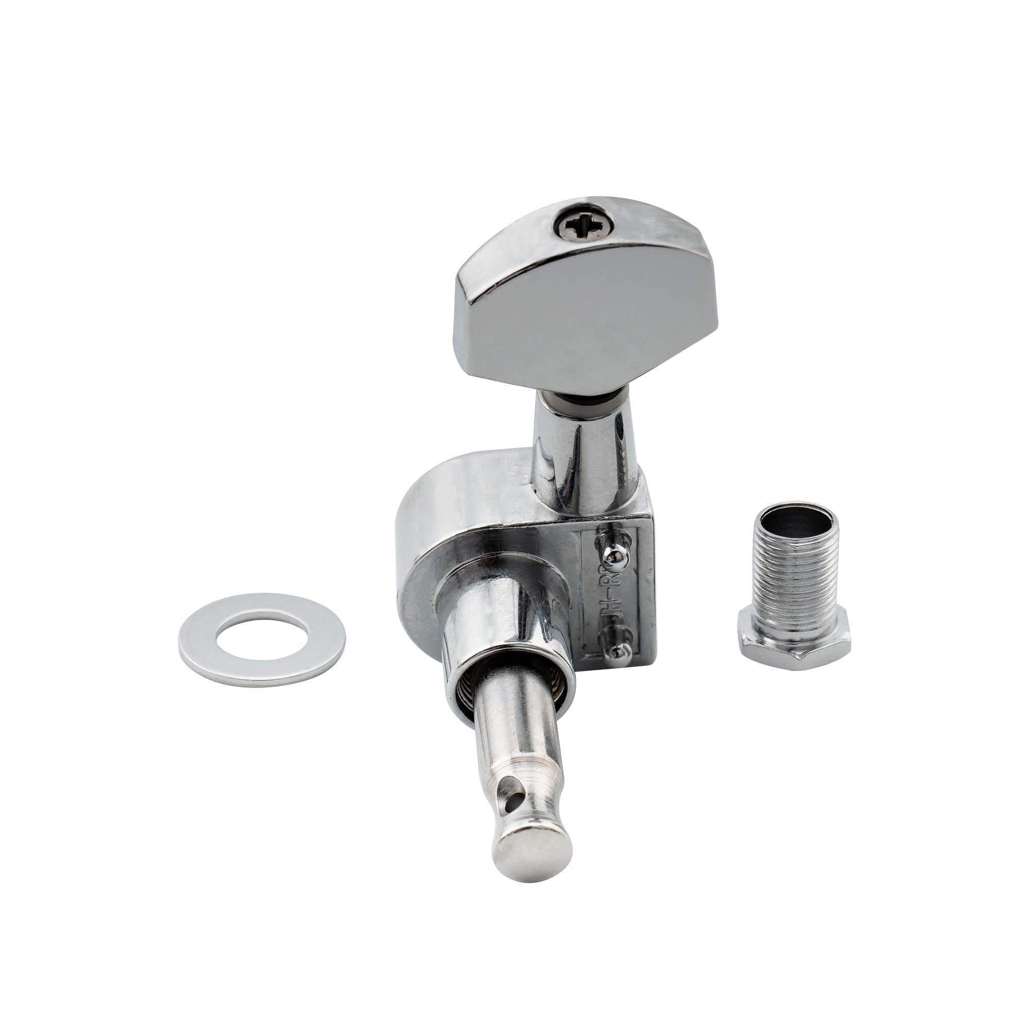 Musiclily Pro 6 inline Sealed 2-Pins Guitar Tuners Tuning Pegs Keys Machine Heads Set for Fender Squier Strat Electric Guitar, C