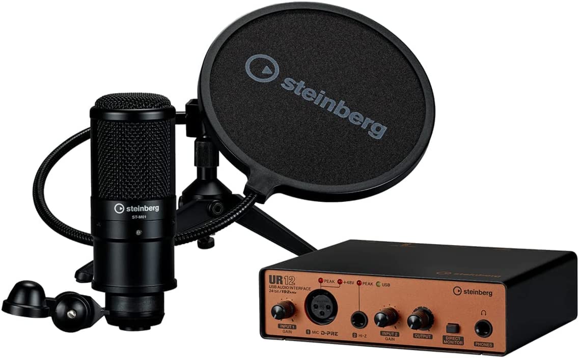 Steinberg Audio Interface Ur12 B Podcast Starter Pack