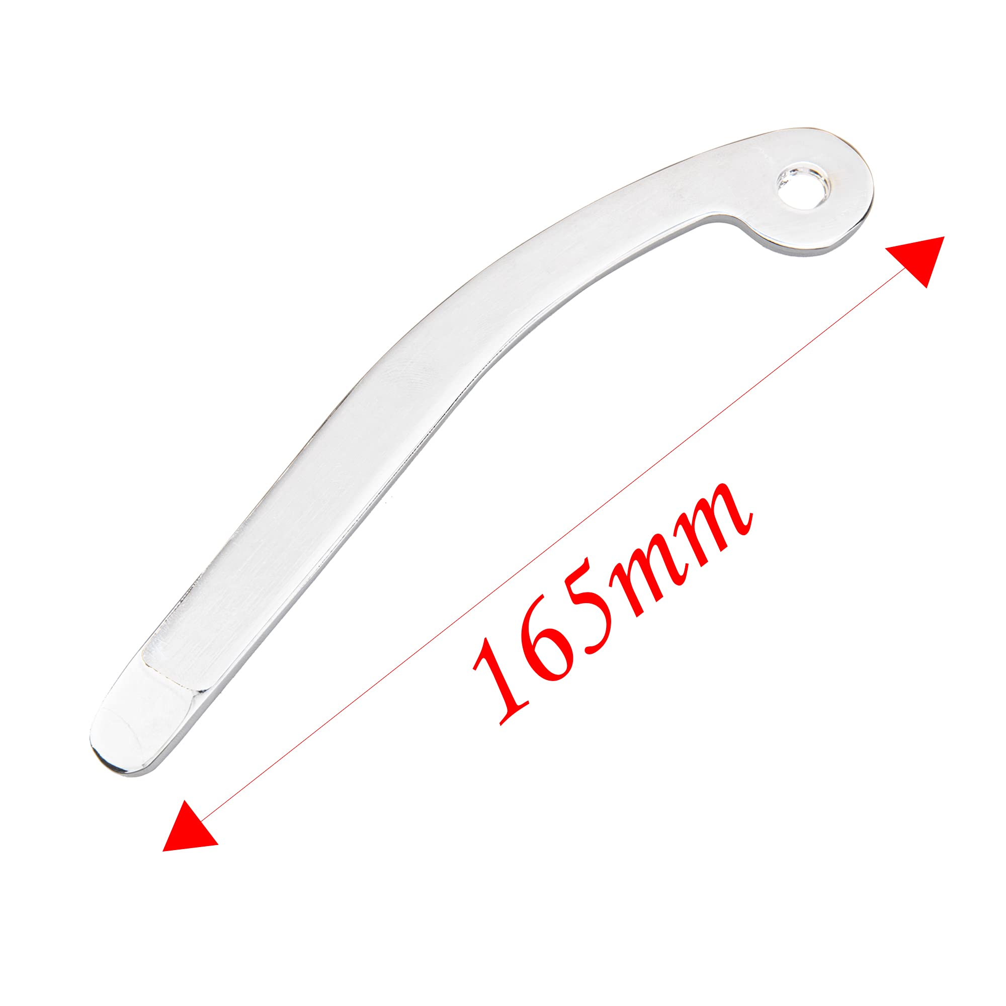 1Set Yootones Guitar Vibrato Bridge Tremolo System Arm Whammy Bar with Nut Spring Compatible with Electric Guitar (Silver)