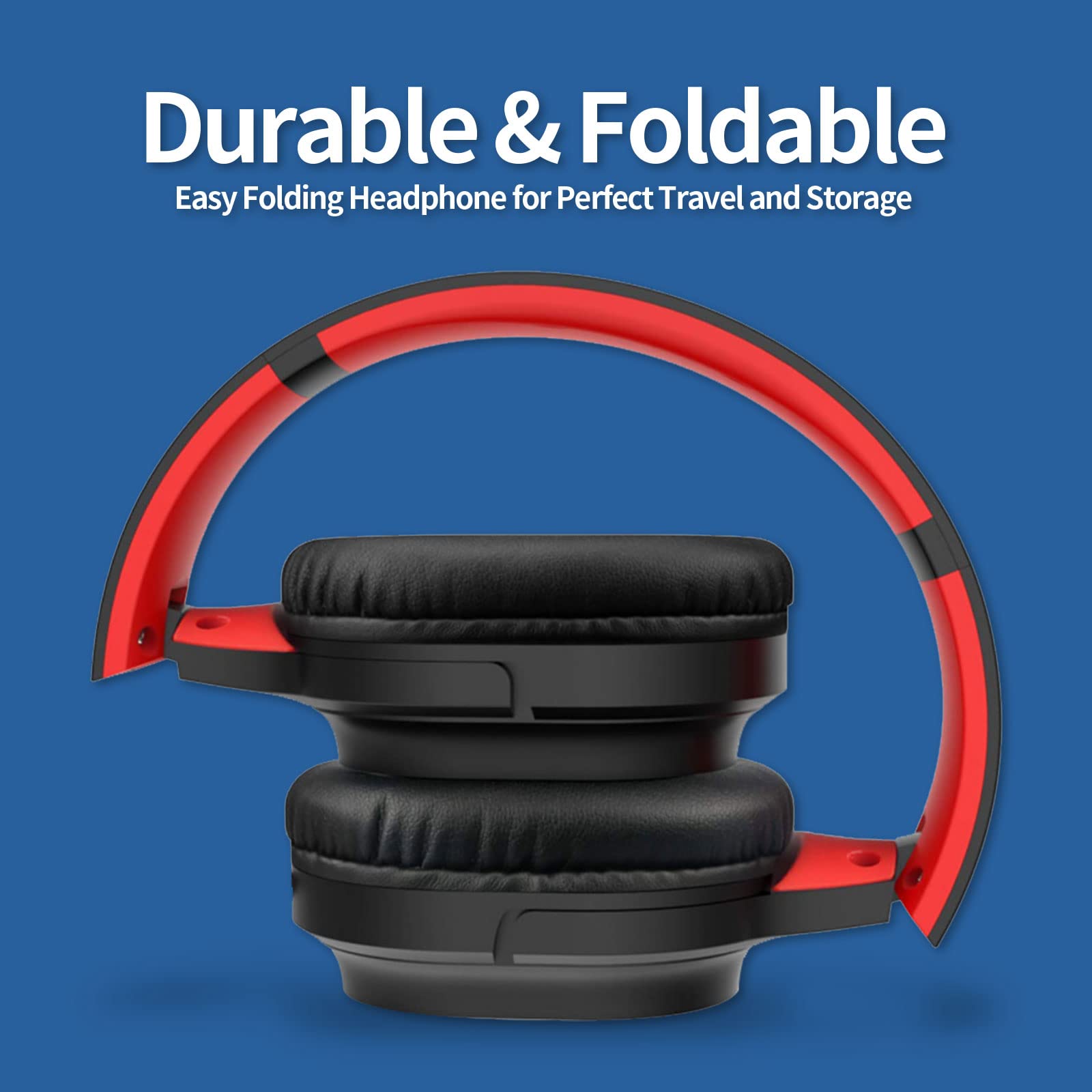 Hayner-Seek Studio Headphones with Microphone Over Ear Stereo Monitoring Closed Headphones for PC, Phone, Chatting, Music, DJ, P