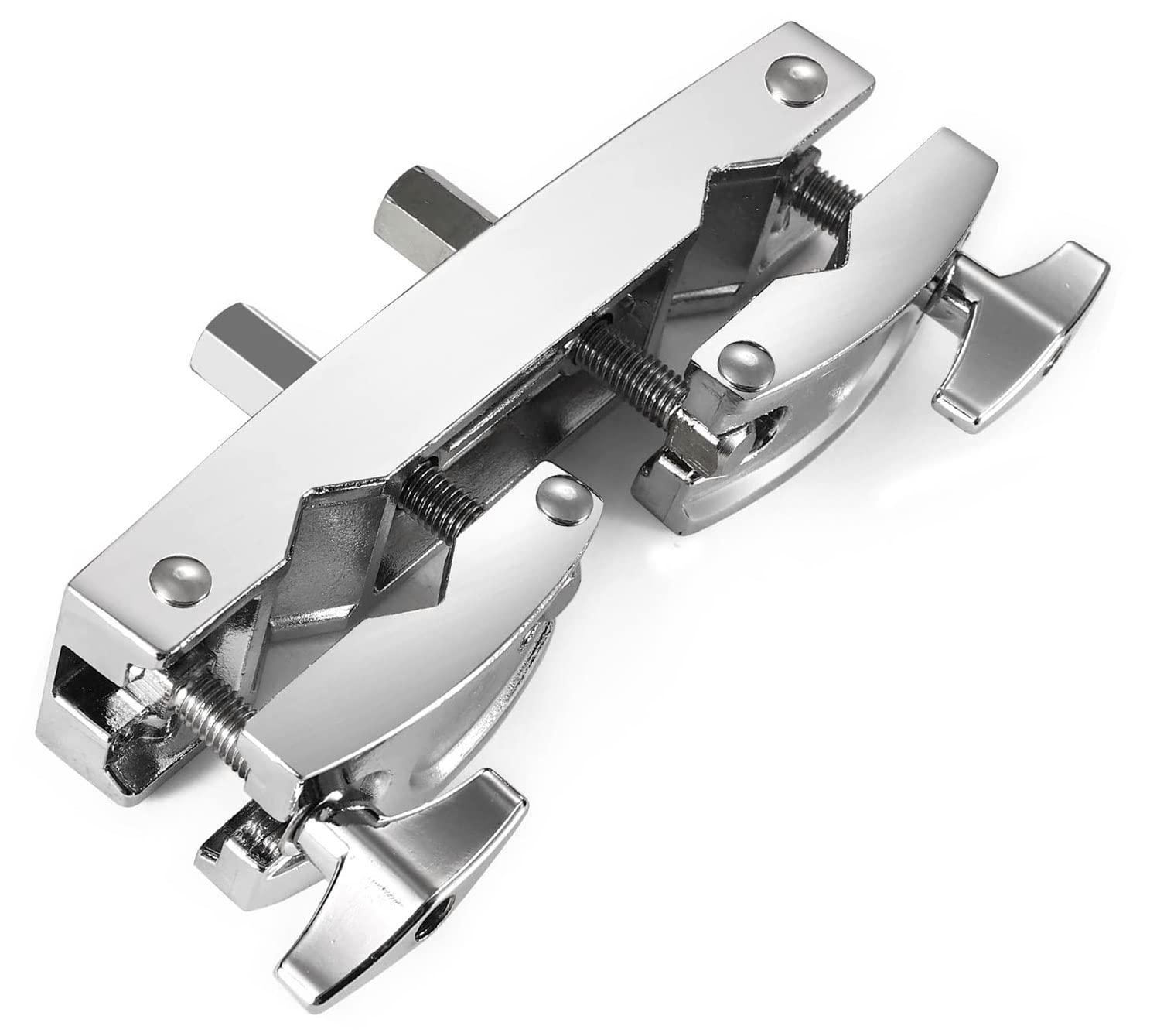 TUOREN Drum Set Holder Clamp Adjustable Multi-Clamp Cymbal Boom Arm Mounting Bracket (Fits 1/2 to 1 Pipes) with Two Screw Adjust