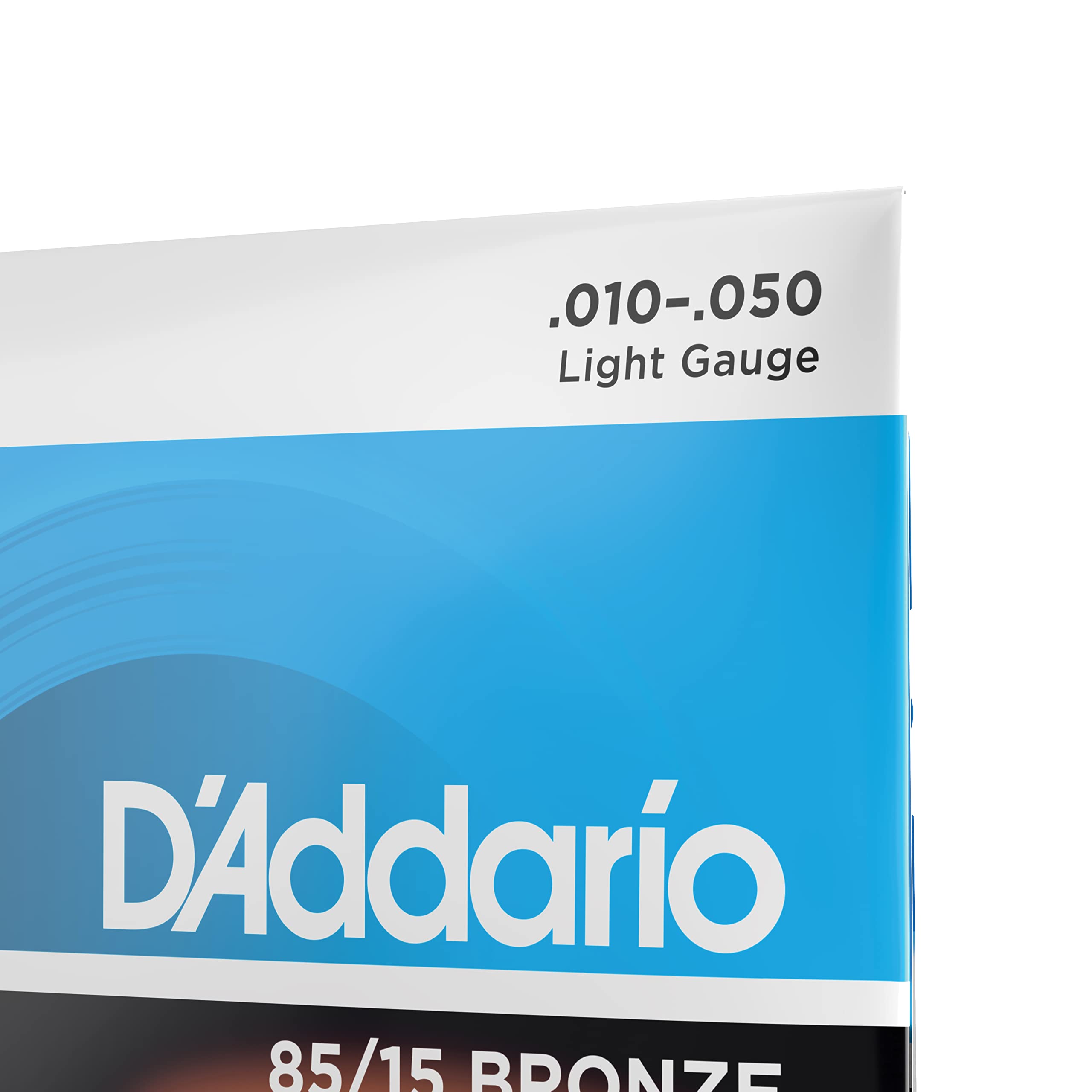 D'Addario American Bronze Light (.010-050) 12 Acoustic Guitar Strings (EZ940)
