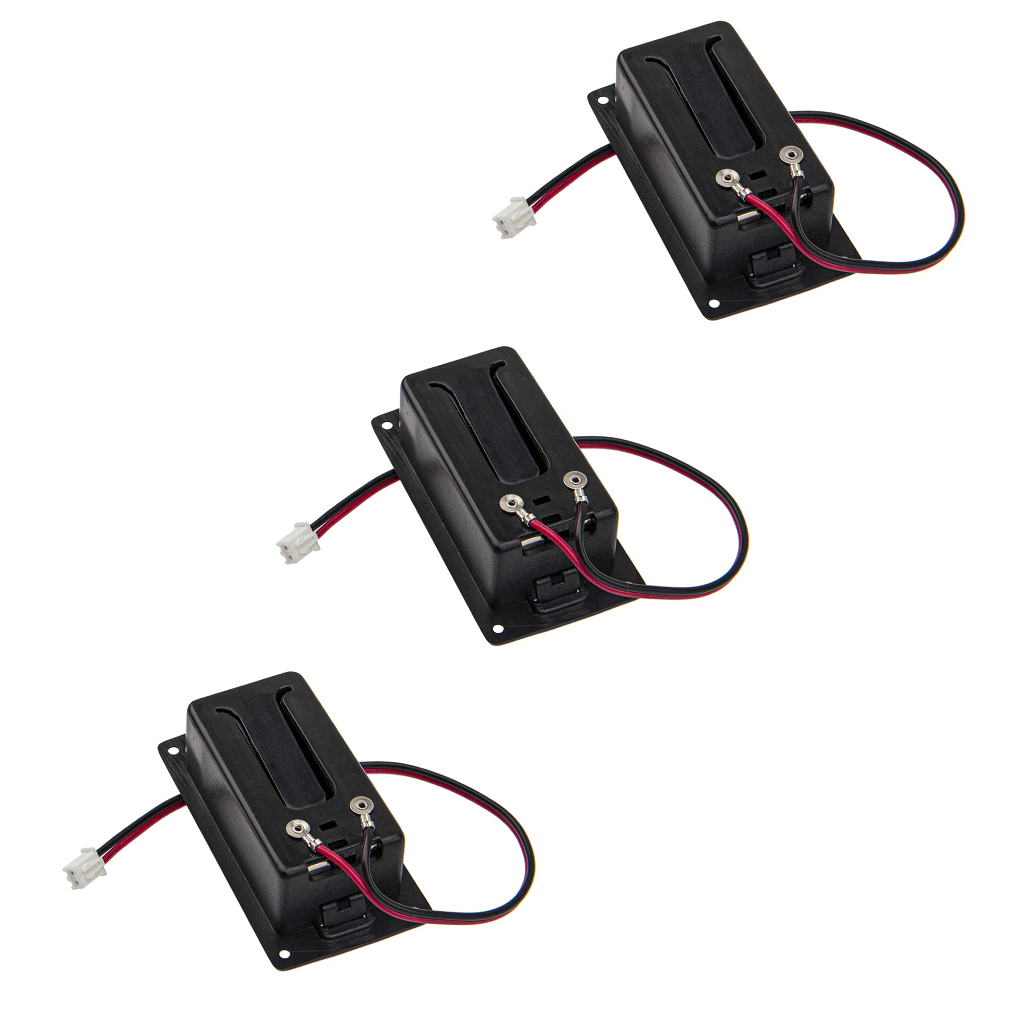 3Pcs Yootones Guitar Pickup Battery Box 9V Battery Box Case Cover Holders With 2 Pin Plug Wire Compatible With Guitar Bass Picku