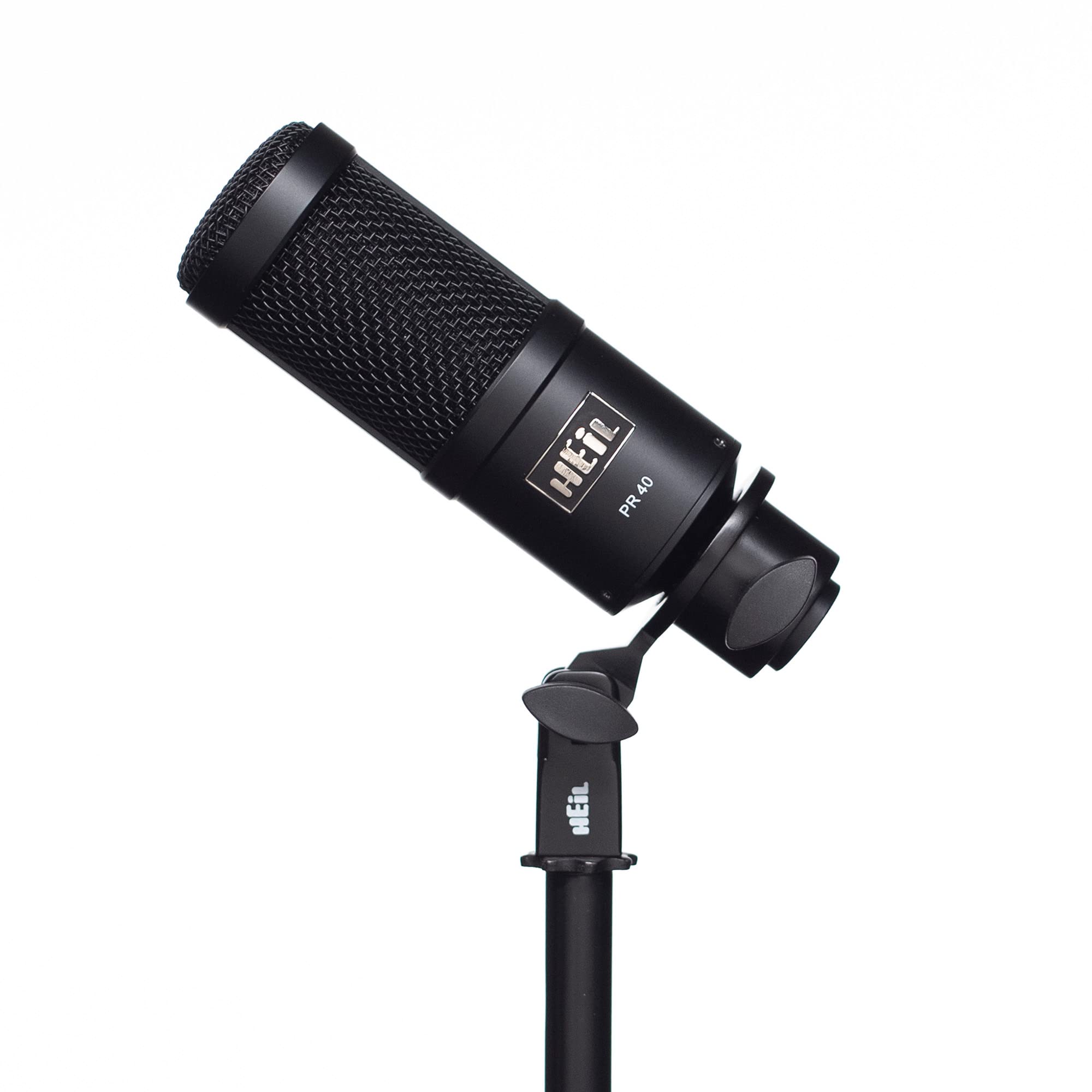 Heil PR 40 Dynamic Microphone for Streaming, Podcast, Recording, and Broadcast, XLR Microphone for Live Music, Wide Frequency Re