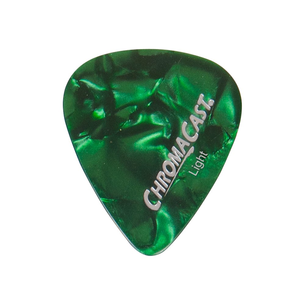 ChromaCast Pearl Celluloid Guitar Pick 10 Pack, Light Gauge (.60mm)