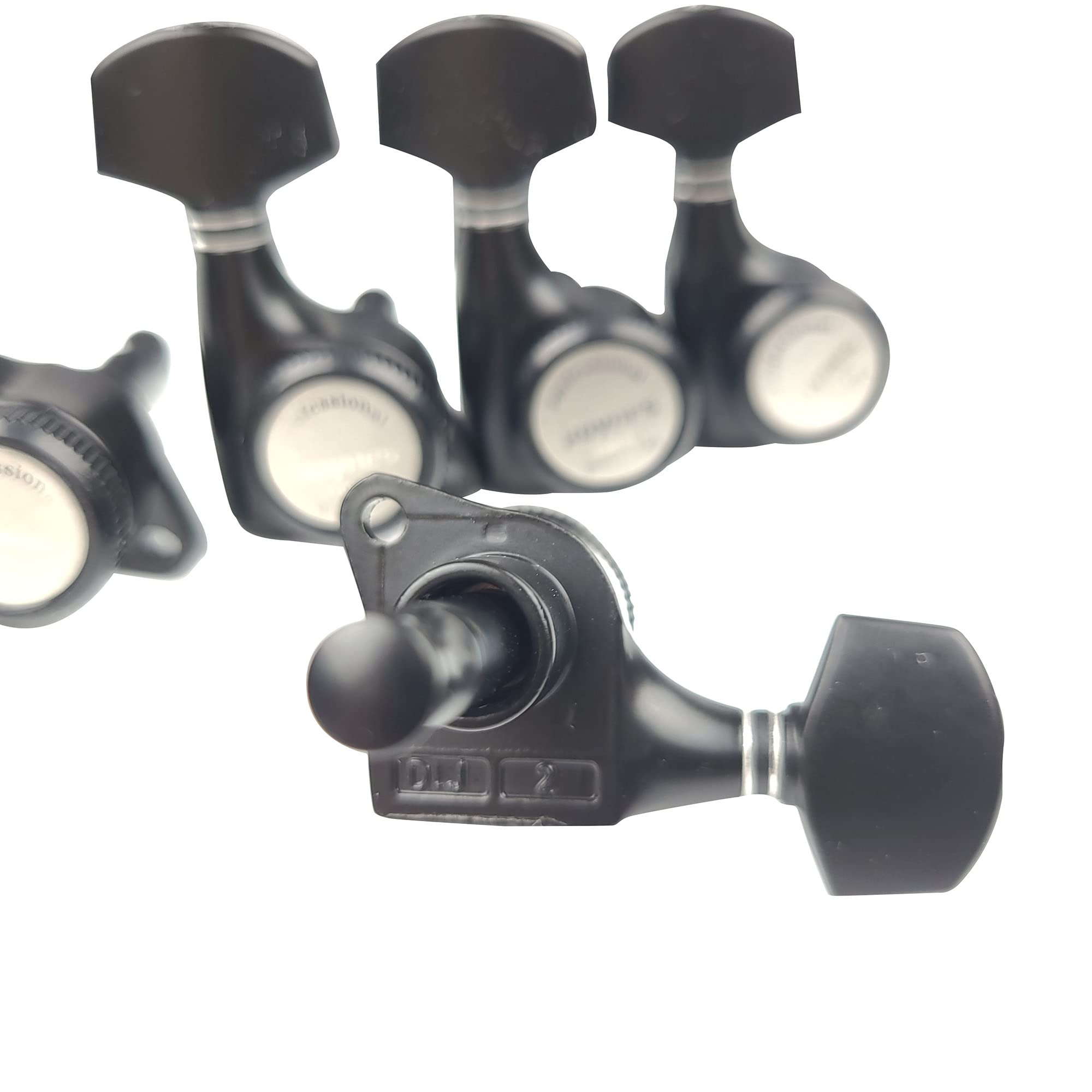 Kaynes Guitar Locking Tuners - 18:1 Black Lock String Tuning Keys Pegs Machine Heads Tuners for Strat Tele ST TL LP SG most Elec