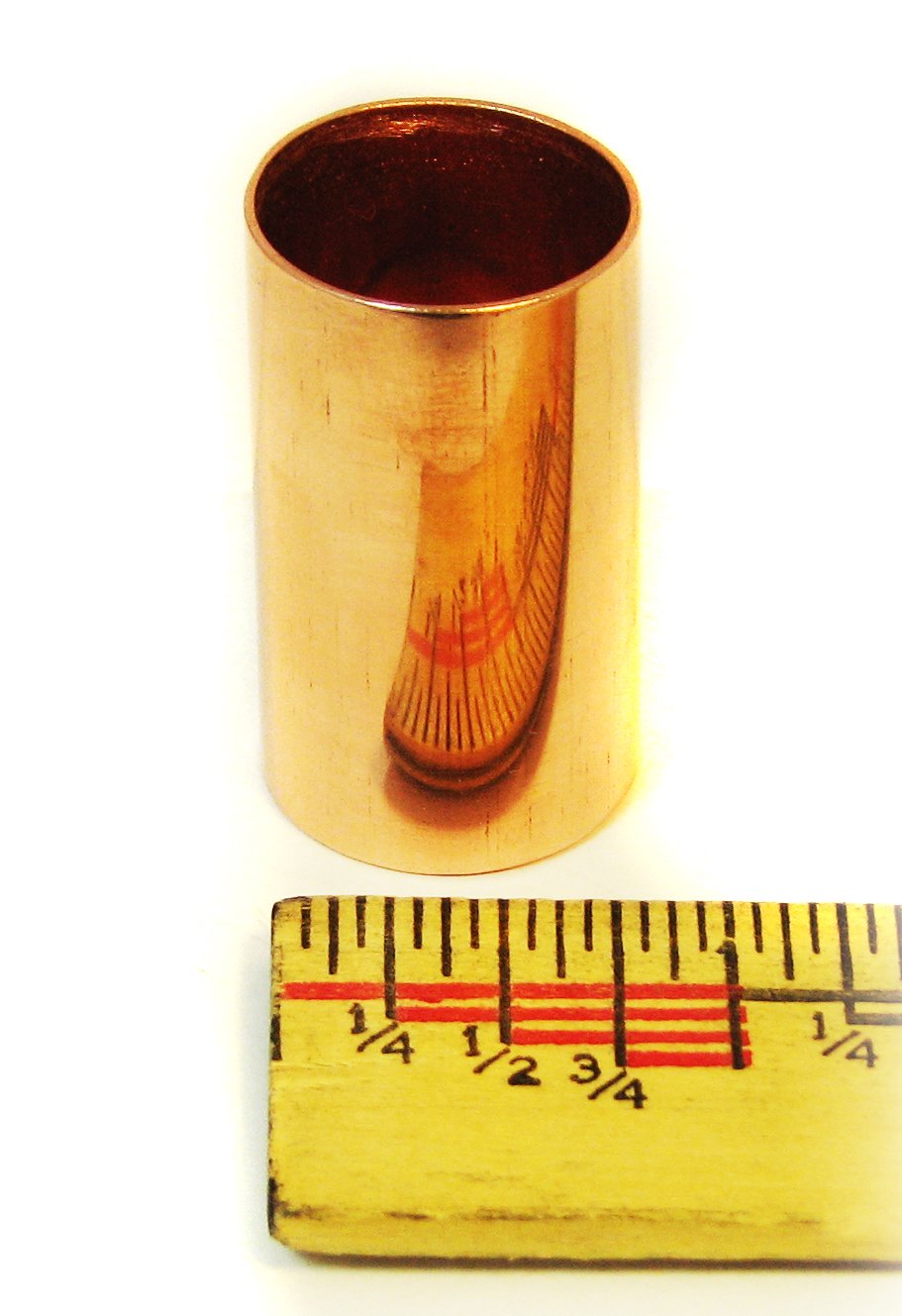 Polished Copper Pipe ''Stubby'' Guitar Slide (1.5 inch)