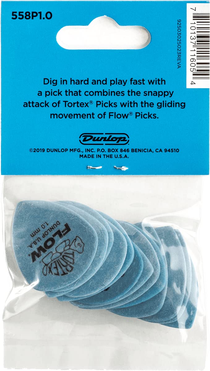 Dunlop Tortex Flow Standard 1.0mm Guitar Picks