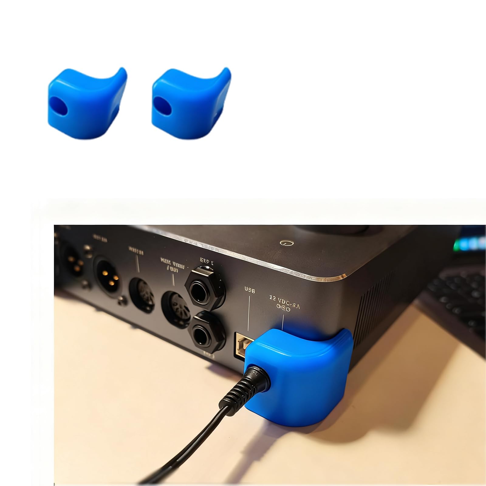 AC Power Supply Protector Shield Blue for Quad Cortex Compatible with Neural DSP Power Adapter, Anti-Crush, Impact-Resistant Cov