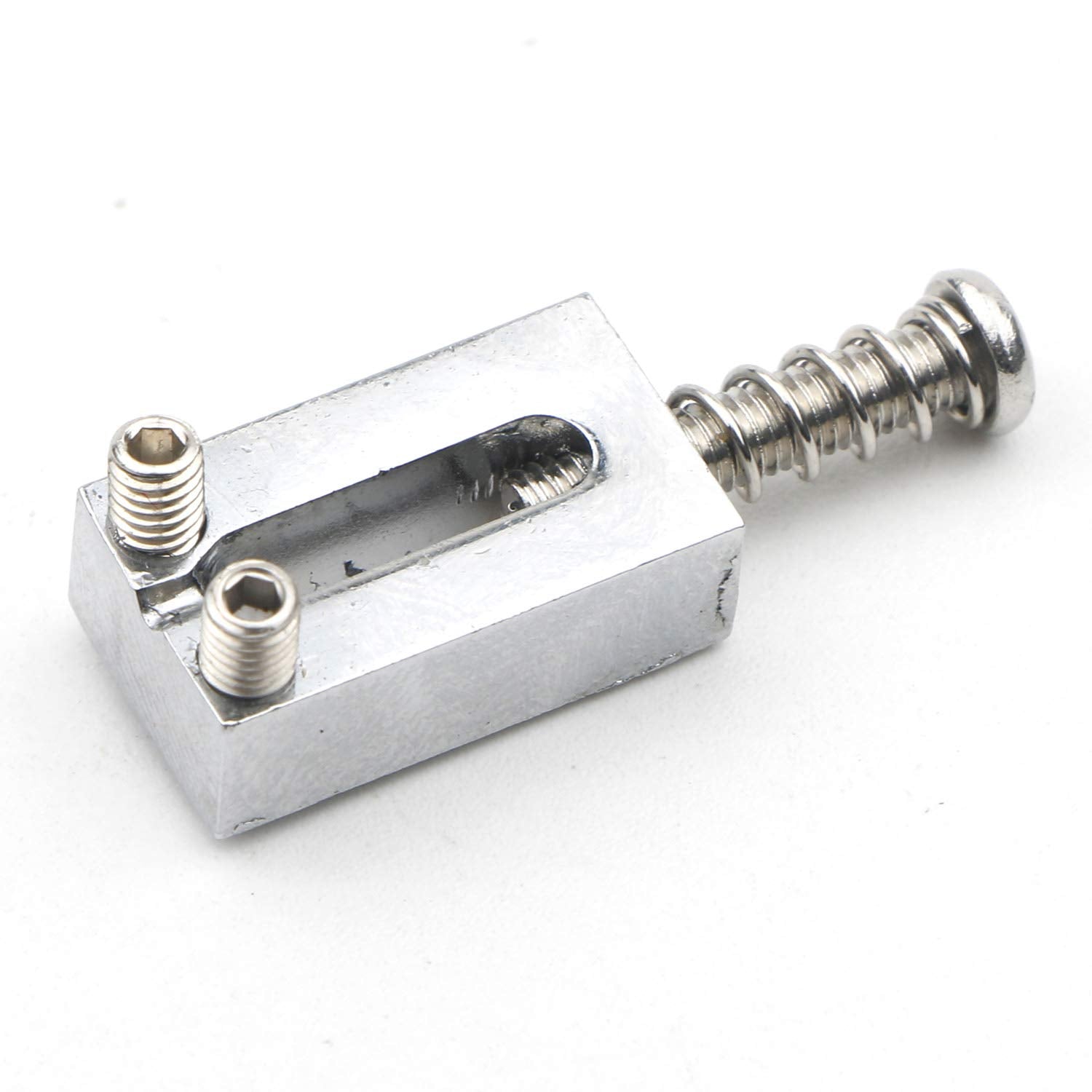 Swhmc Pack of 6 Tremolo Guitar Bridge Saddles for Fender Strat Stratocaster Tele Telecaster Electric Guitar Replacement Accessor