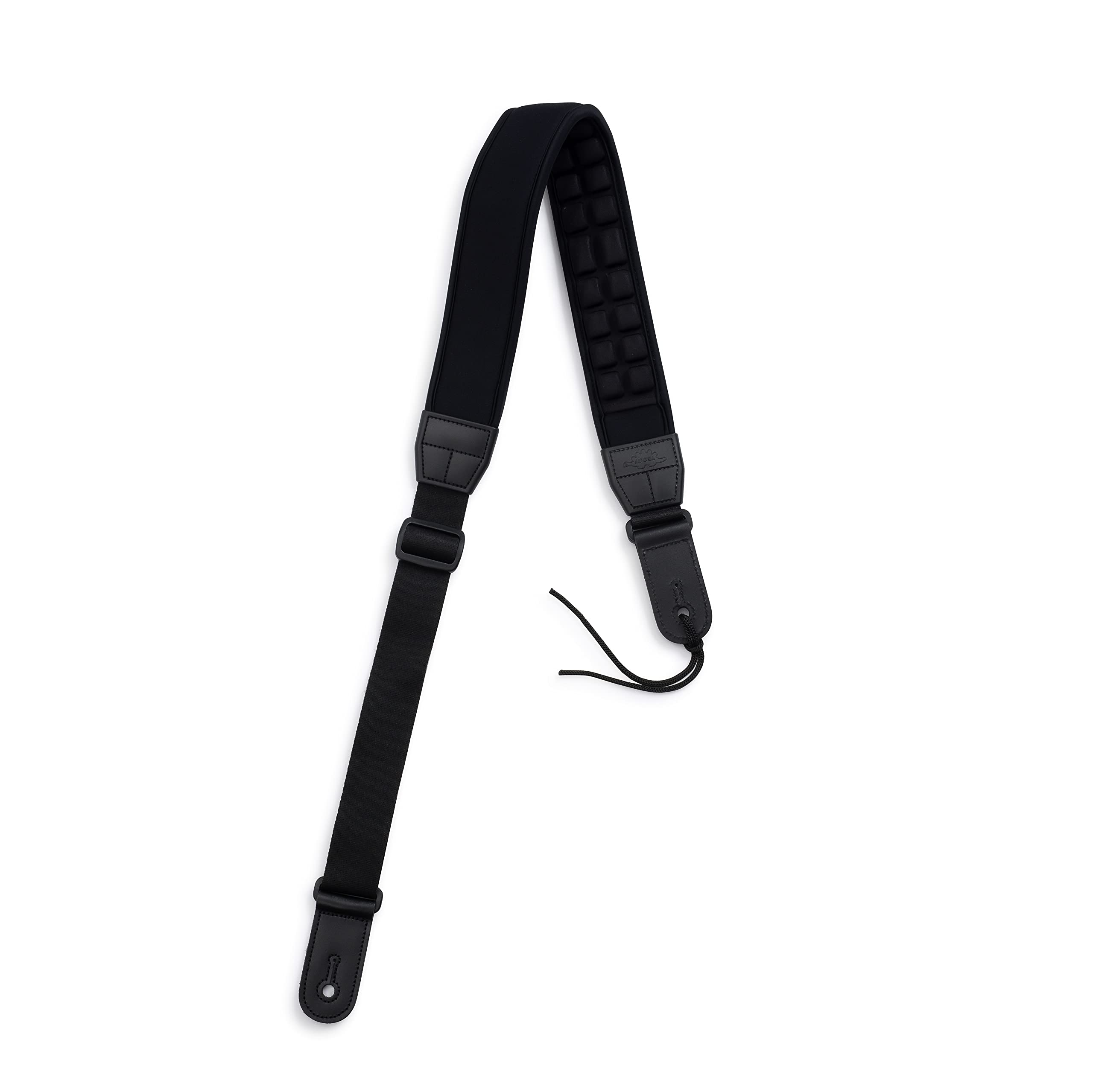 KLIQ AirCell Guitar Strap, SHORT, for Bass & Electric Guitar with 3'' Wide Neoprene Pad and Adjustable Length from 38'' to 44''