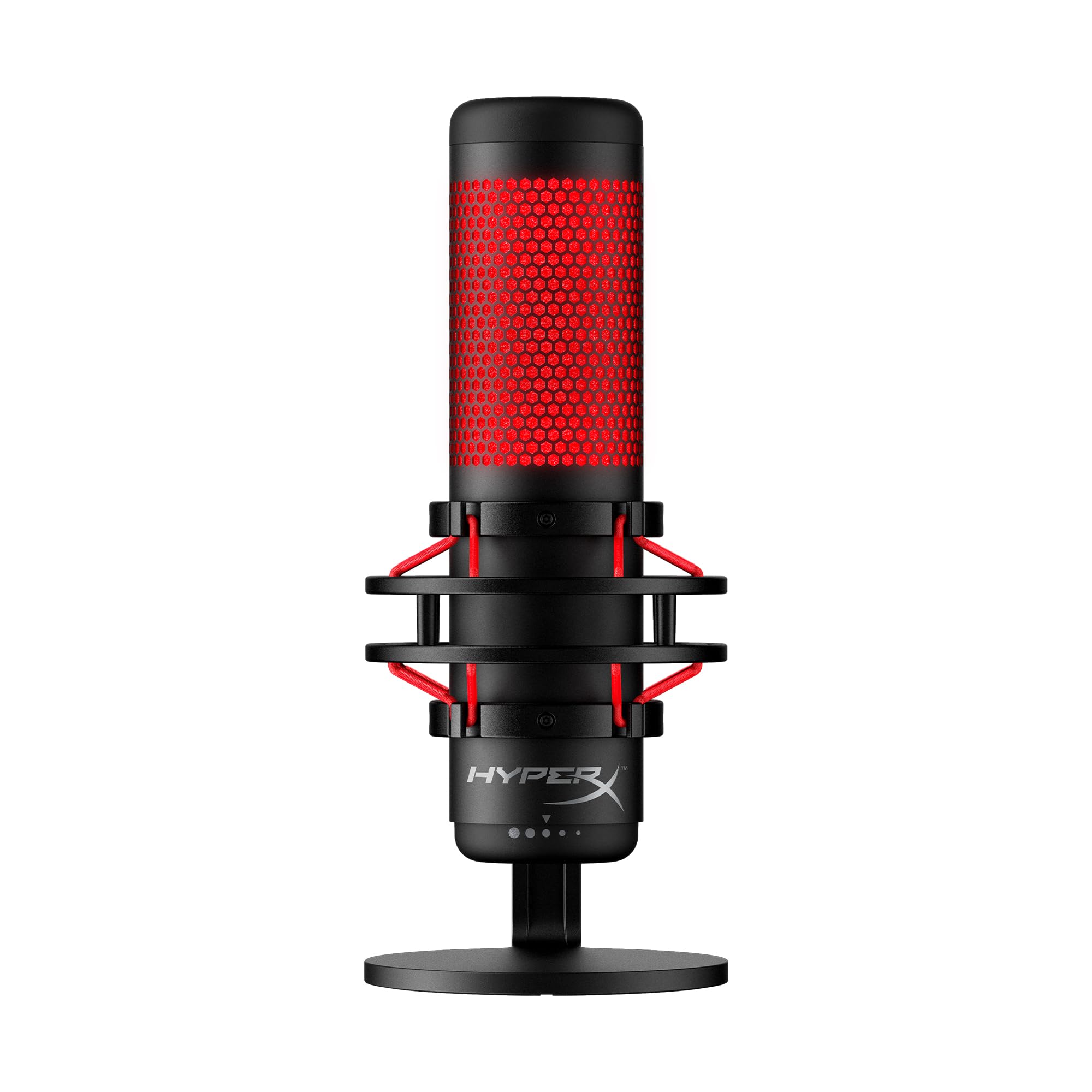 Hyperx Quadcast - Usb Condenser Gaming Microphone, For Pc, Ps4, Ps5 And Mac, Anti-Vibration Shock Mount, Four Polar Patterns, Po