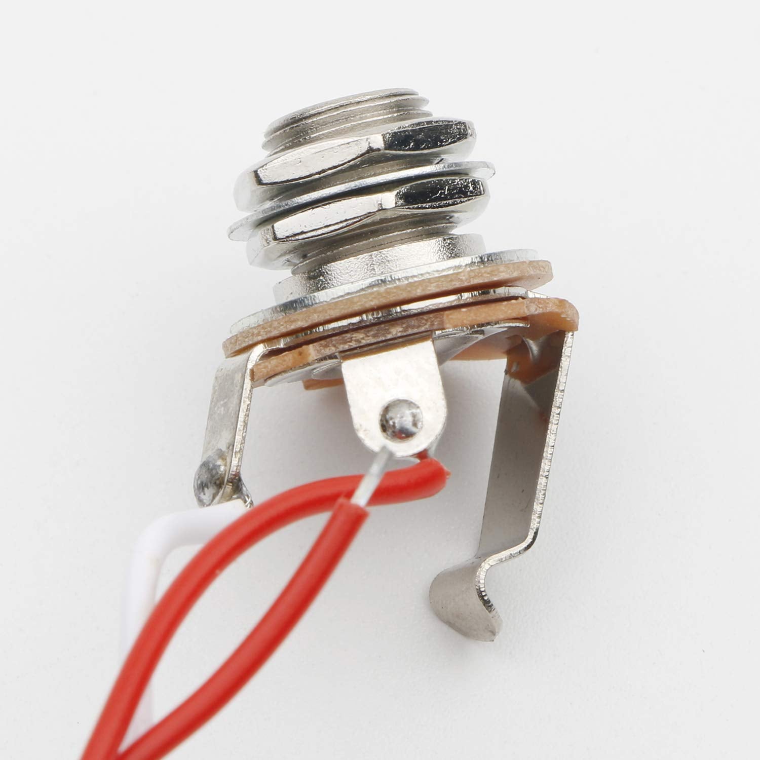 JIUWU Strat Guitar Wiring Harness Prewired 3X 500k Pots 1 Volume 2 Tone Control Knobs 5 Way Switch
