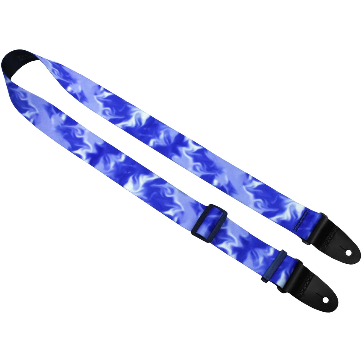 Killer-Q Guitar Strap - Stylish Straps For Electric And Acoustic Guitars With Leather Tabs, 2 Inches X 5 Feet, Blue Smoke