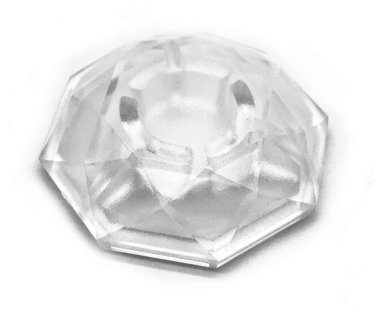 Jiayouy Clear Diamond Style Guitar Effect Pedal Footswitch Toppers Foot Nail Cap Protection Cap for Guitar Effect Pedal Protecti