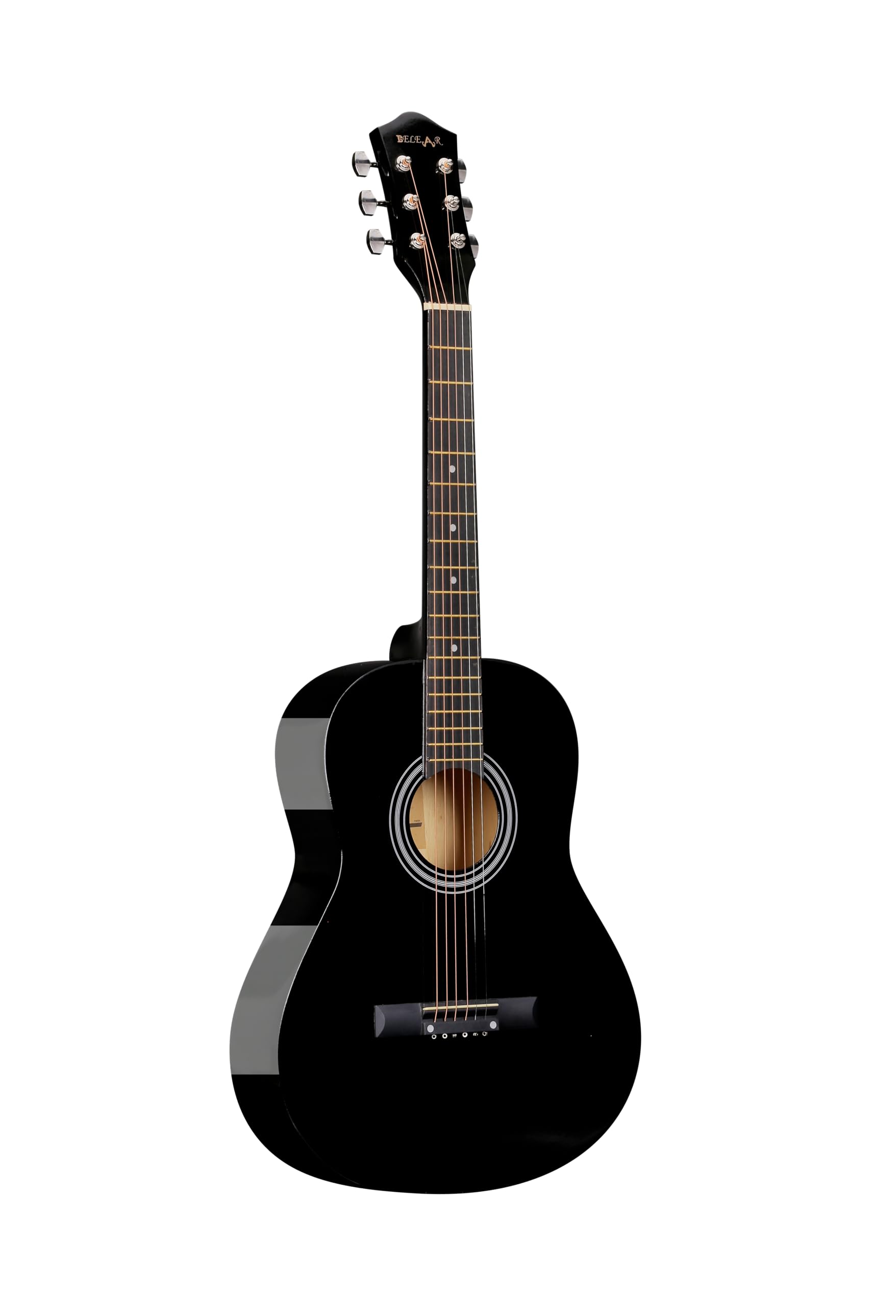 Belear Ag-36 Acoustic Guitar, 36Inch Black Dreadnought Travel Guitar
