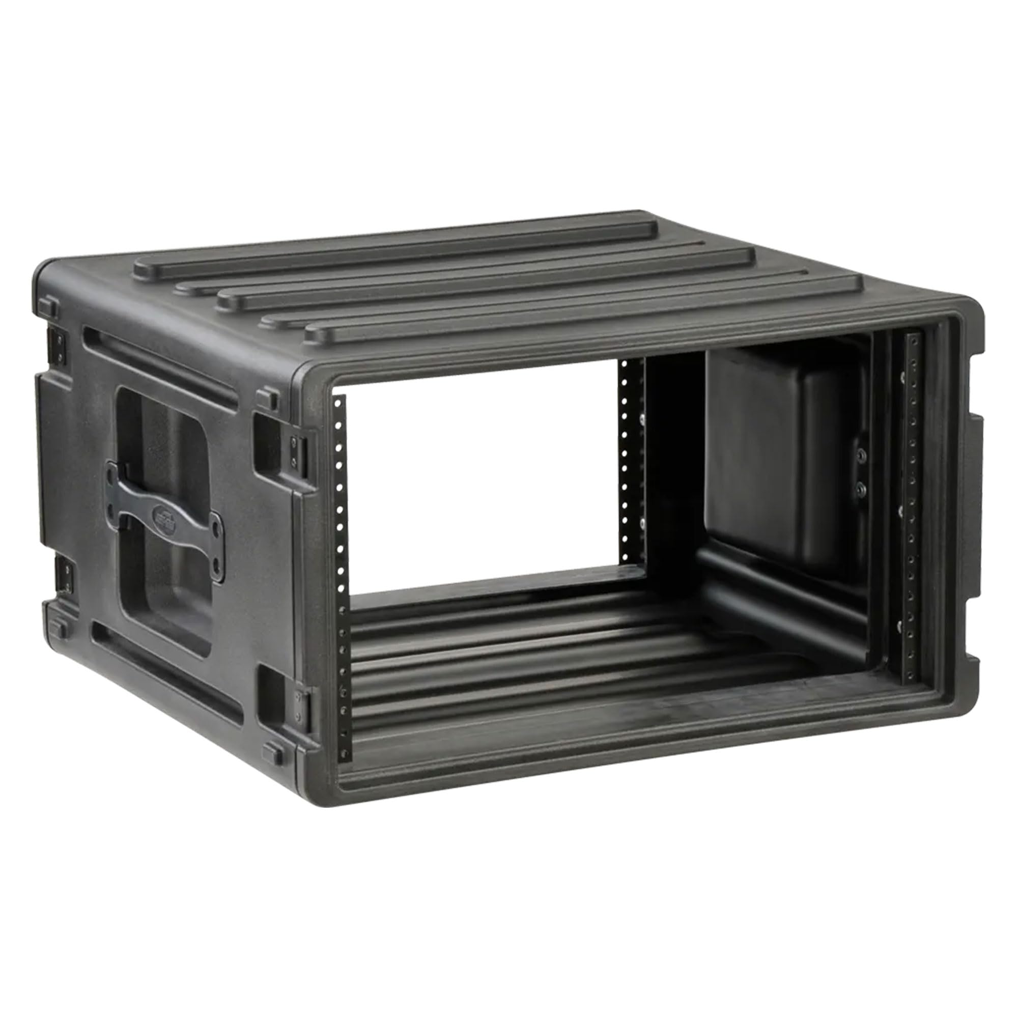 SKB 6U Roto Rack Case - Durable Polyethylene Gear Protector, Stackable, Waterproof with Twist Latches & Rubber Feet for Musician