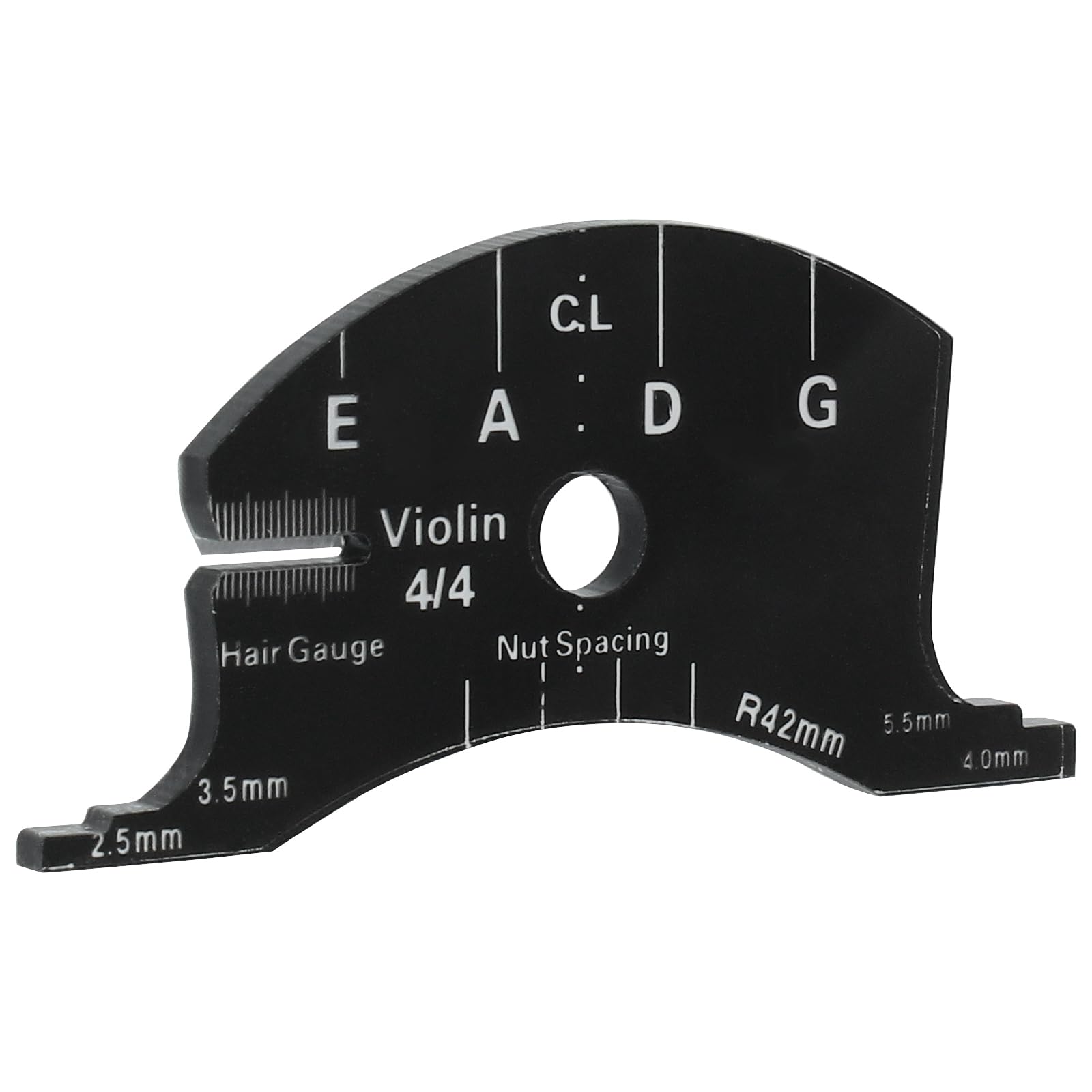 Piutouyar Black 4/4 Violin Bridges, Violin Bridge Fingerboard Repair Reference Tool Violins Making Template Tool Replacement Par