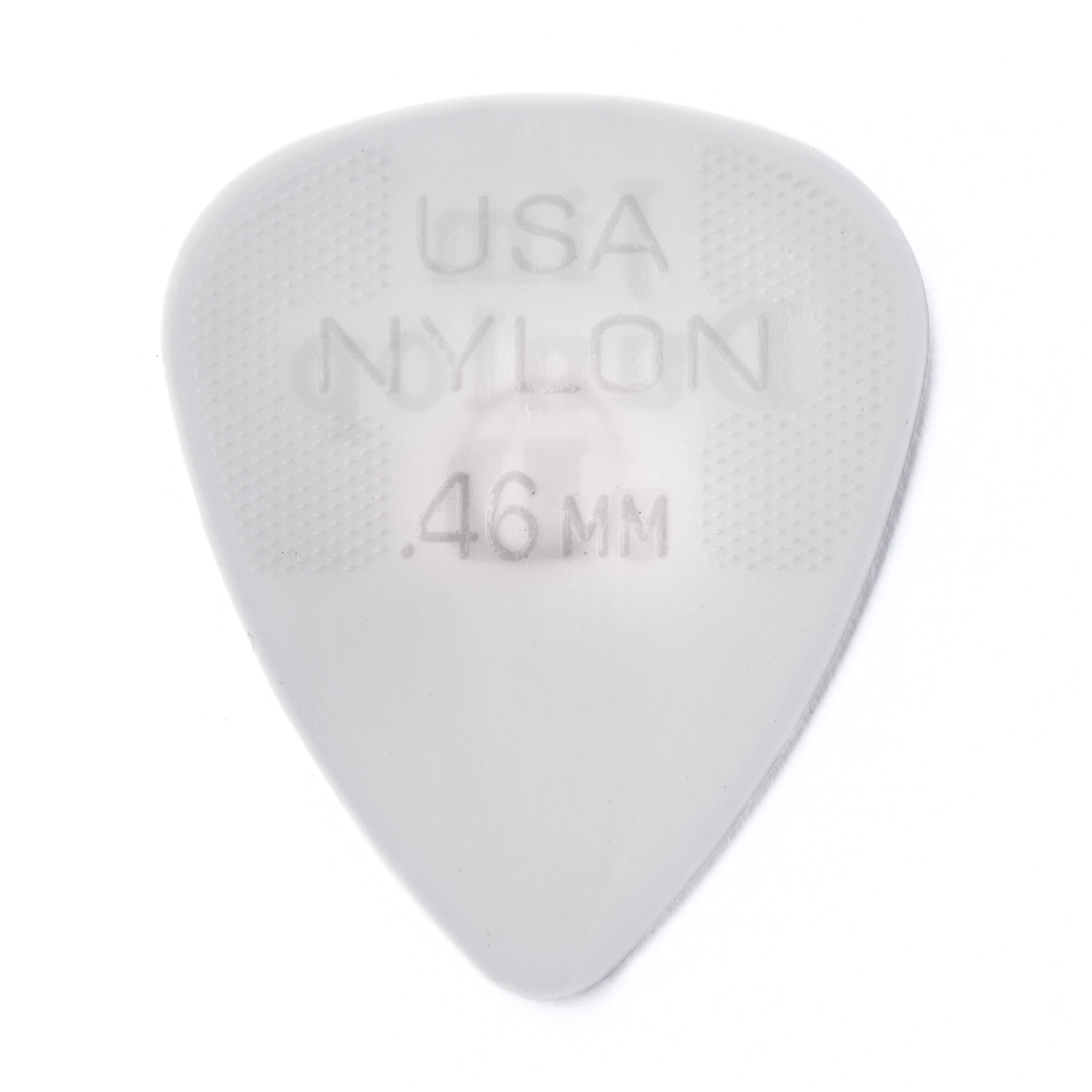 Dunlop Nylon Standard, White, .46Mm, 12/Player'S Pack