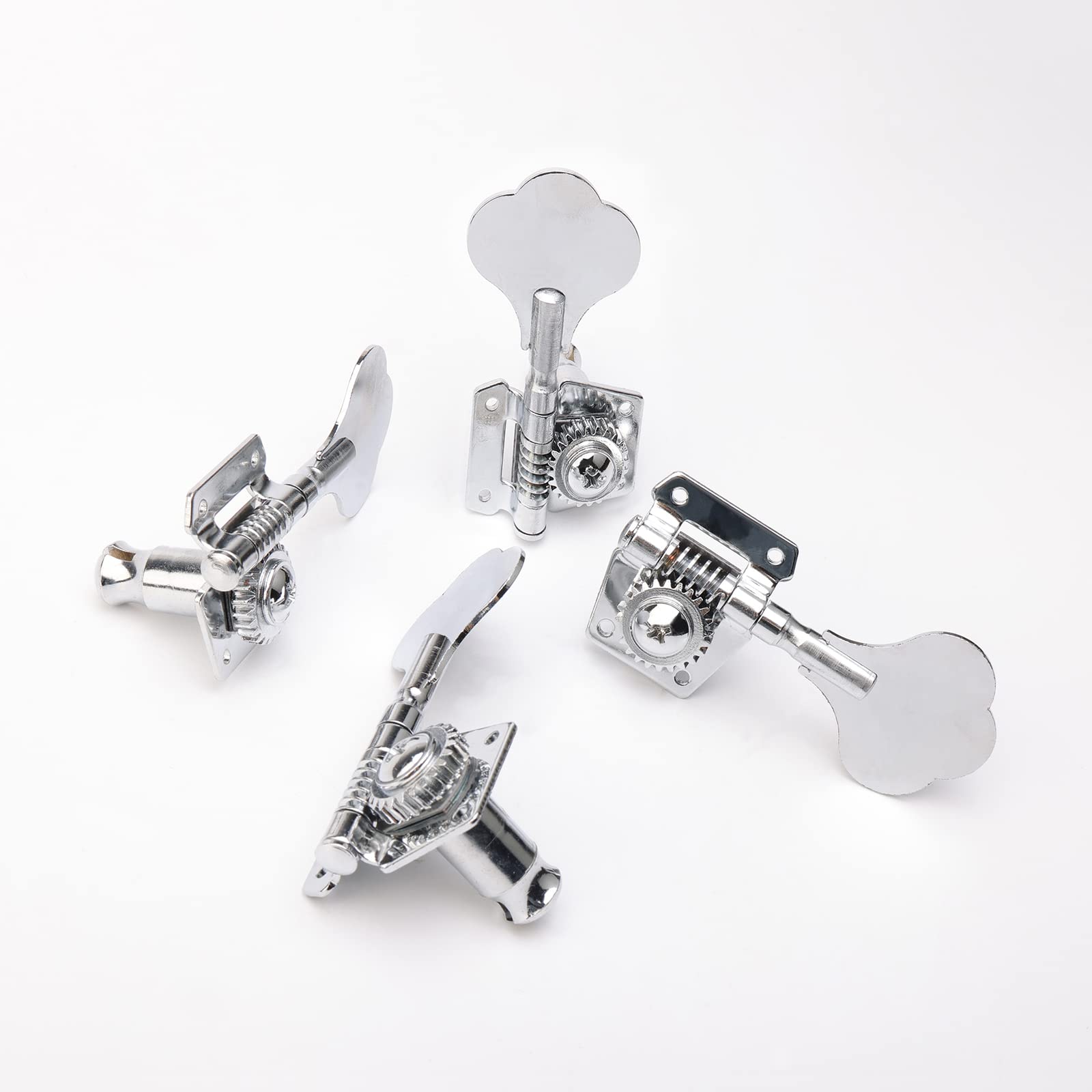 4R Open Electric Guitar Bass Tuners Guitar Tuning Key Pegs Machine Head Replacement for Electric Jazz Bass or Precision Instrume