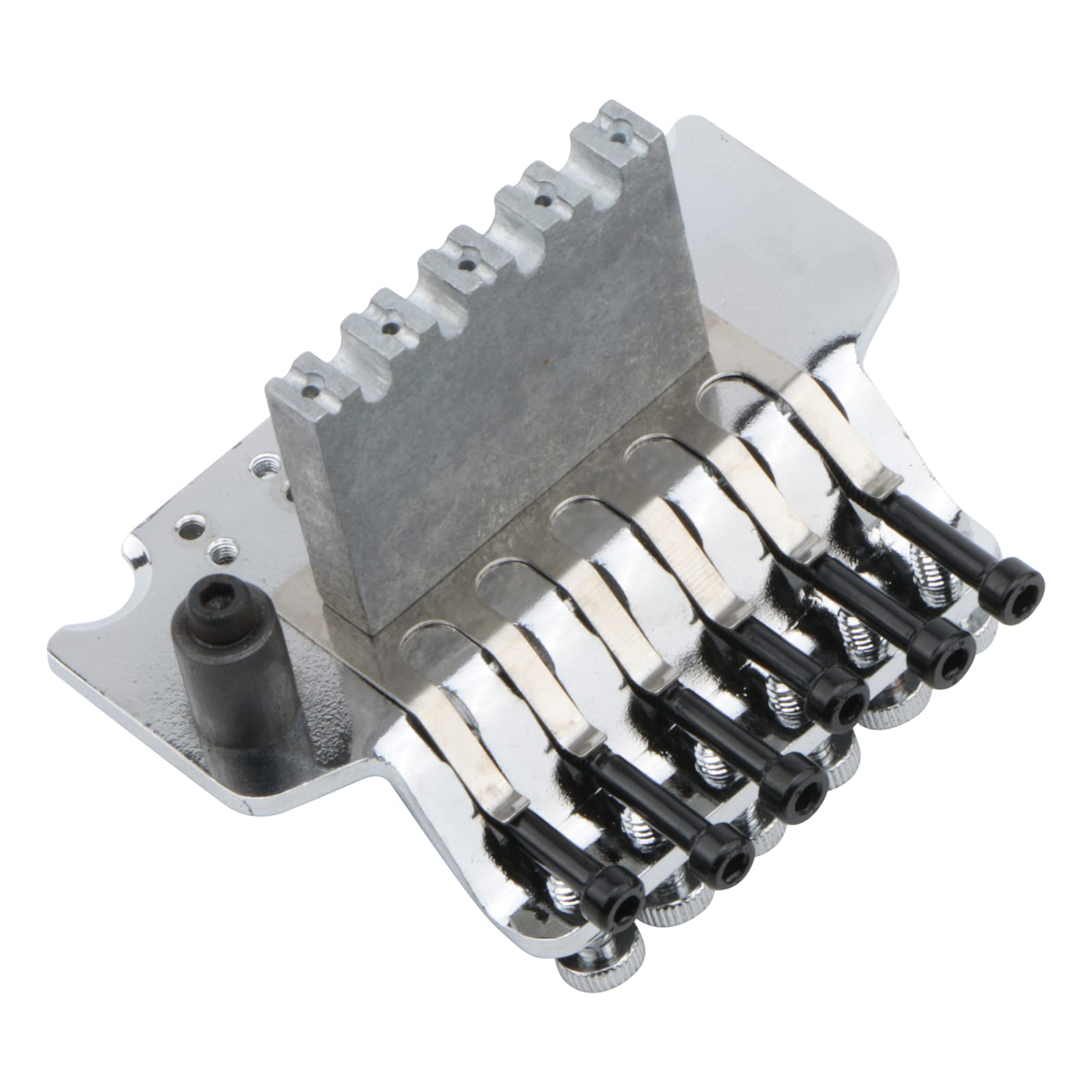 Chrome Electric Guitar Tremolo Bridge with Bar Double Strat Locking for Floyd Rose Type