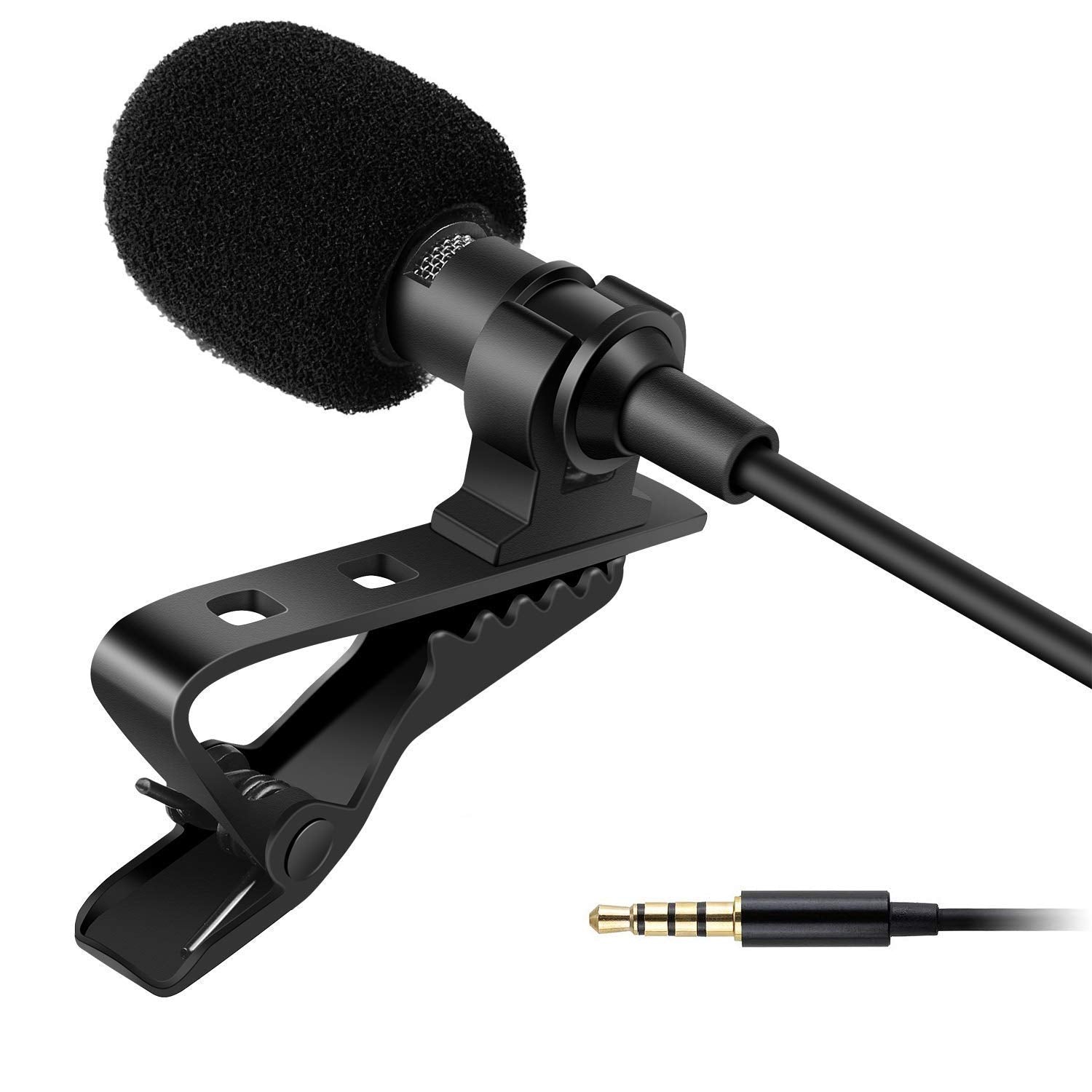 Dynamic Lapel Collar Mic Voice Recording Filter Microphone For Singing Youtube Smartphones
